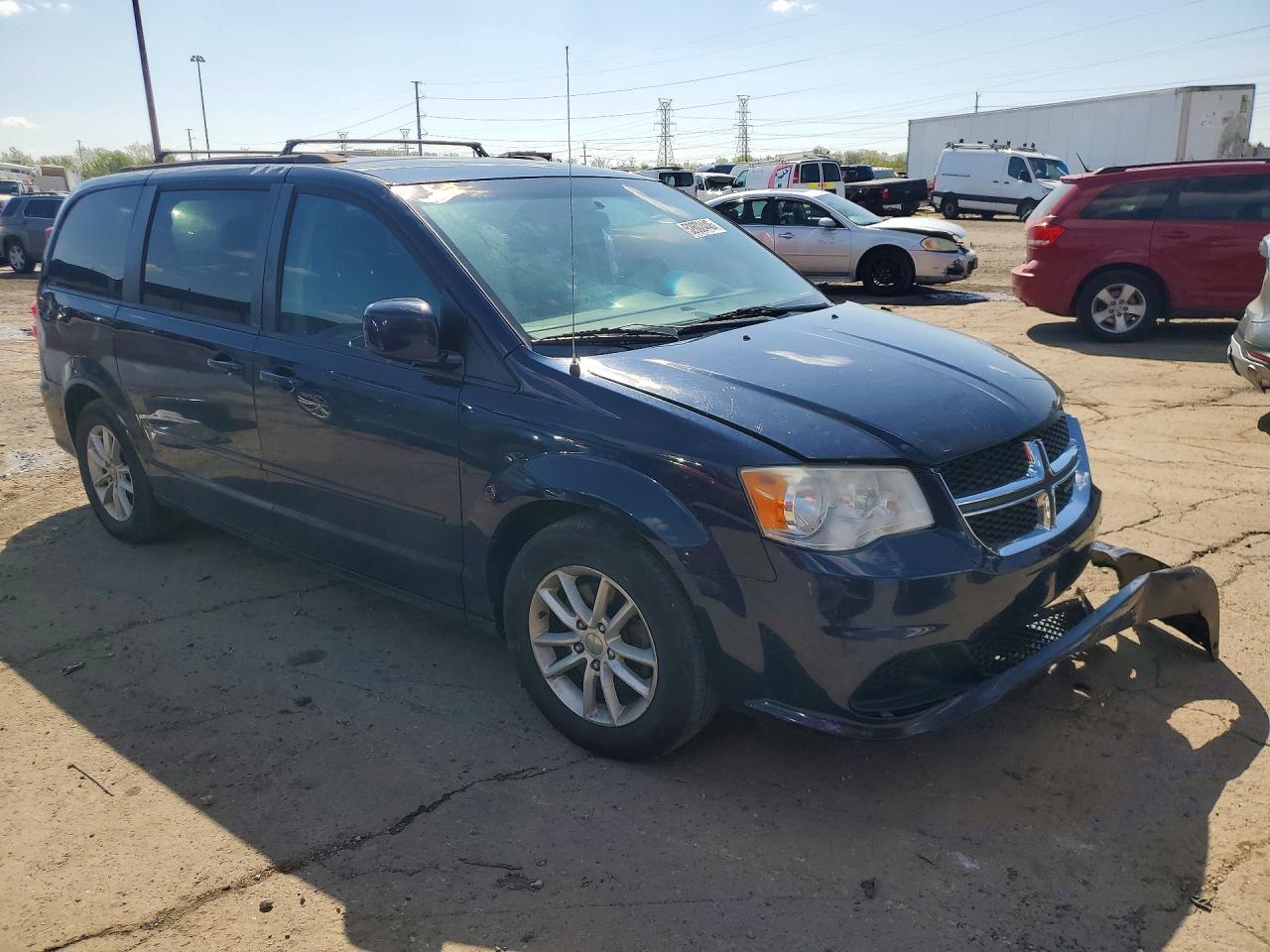 2014 Dodge Grand Caravan Sxt Blue vin: 2C4RDGCG7ER275889