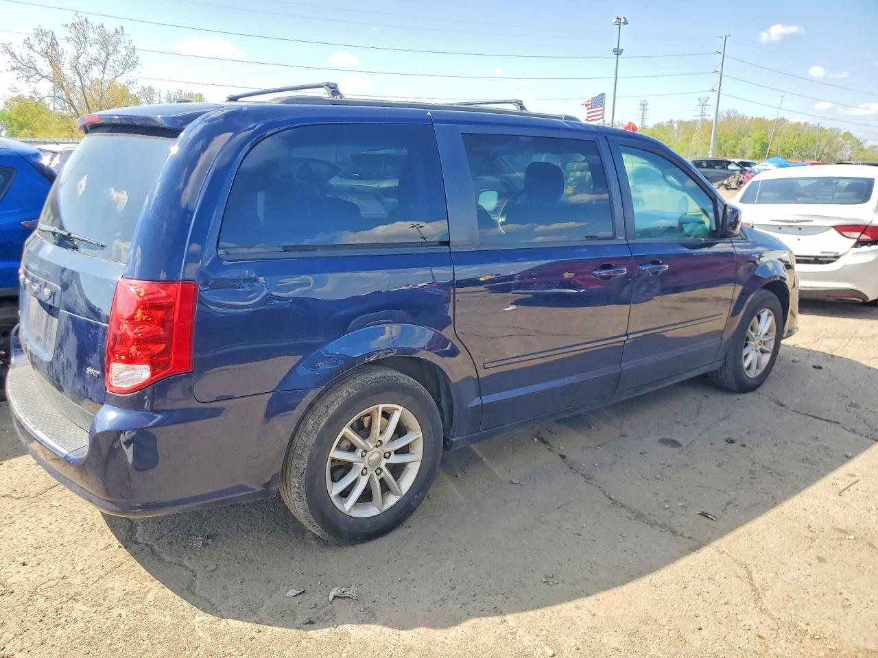 2014 Dodge Grand Caravan Sxt Blue vin: 2C4RDGCG7ER275889