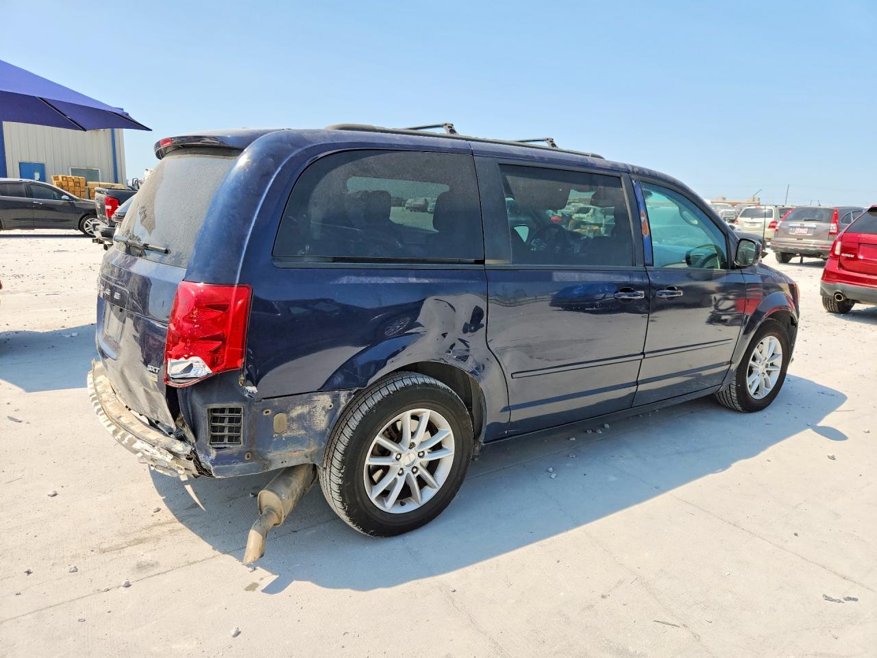 2014 Dodge Grand Caravan Sxt Blue vin: 2C4RDGCG7ER321866