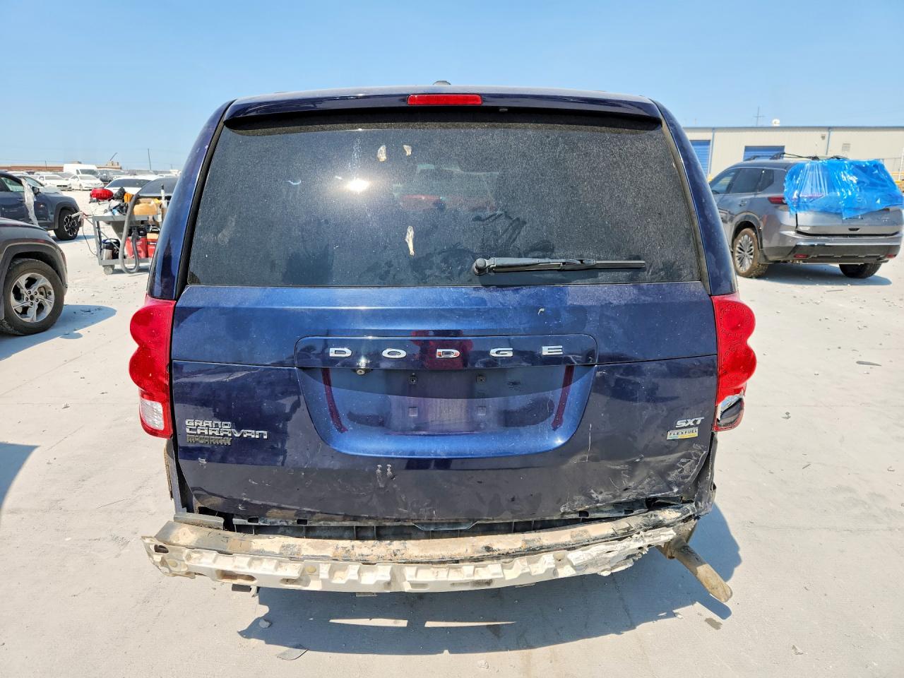 2014 Dodge Grand Caravan Sxt Blue vin: 2C4RDGCG7ER321866