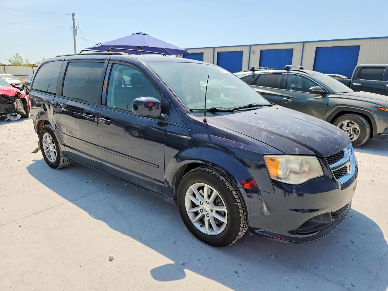 2014 Dodge Grand Caravan Sxt Blue vin: 2C4RDGCG7ER321866
