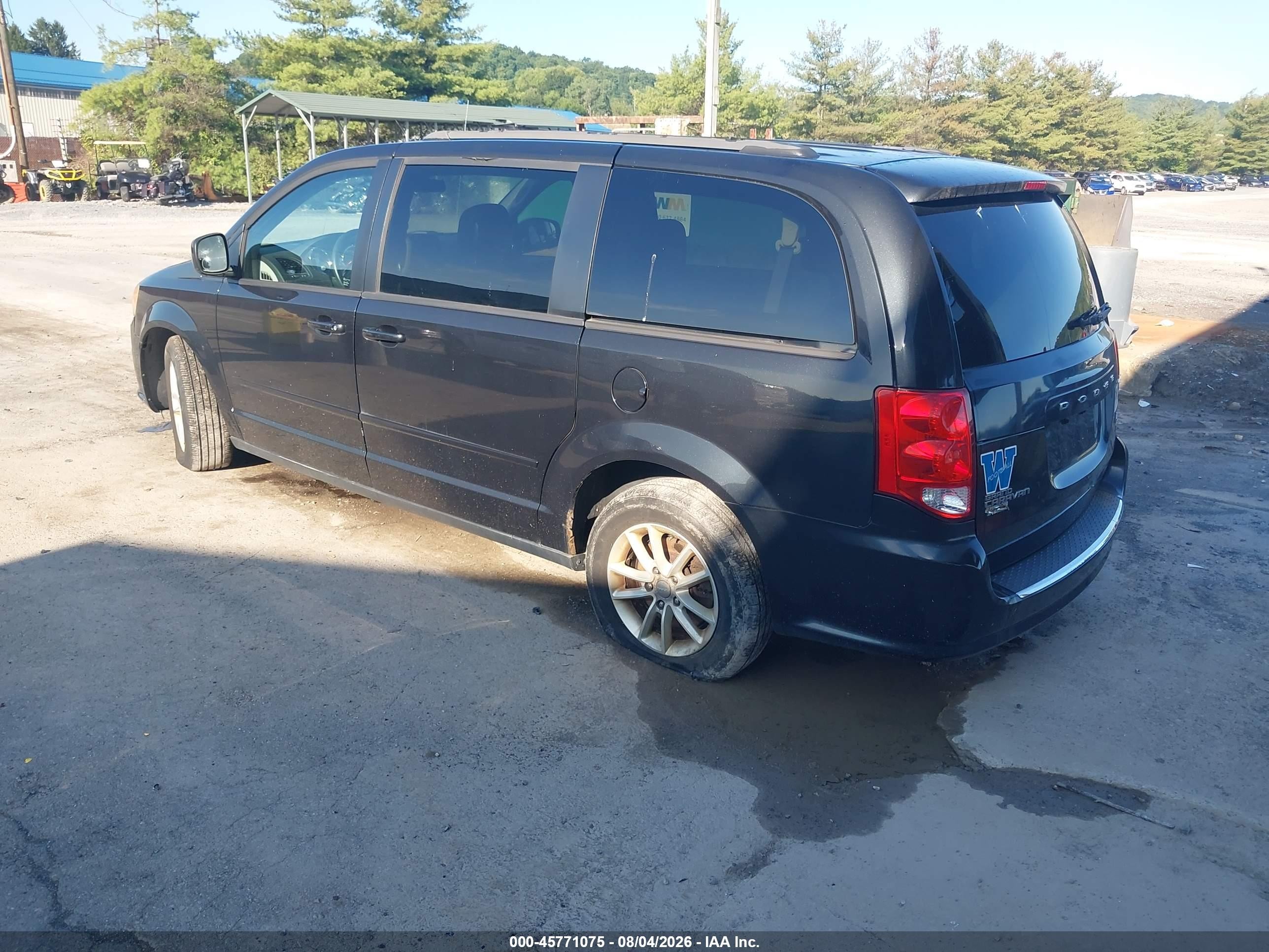 2014 Dodge Grand Caravan Sxt Black vin: 2C4RDGCG7ER476949