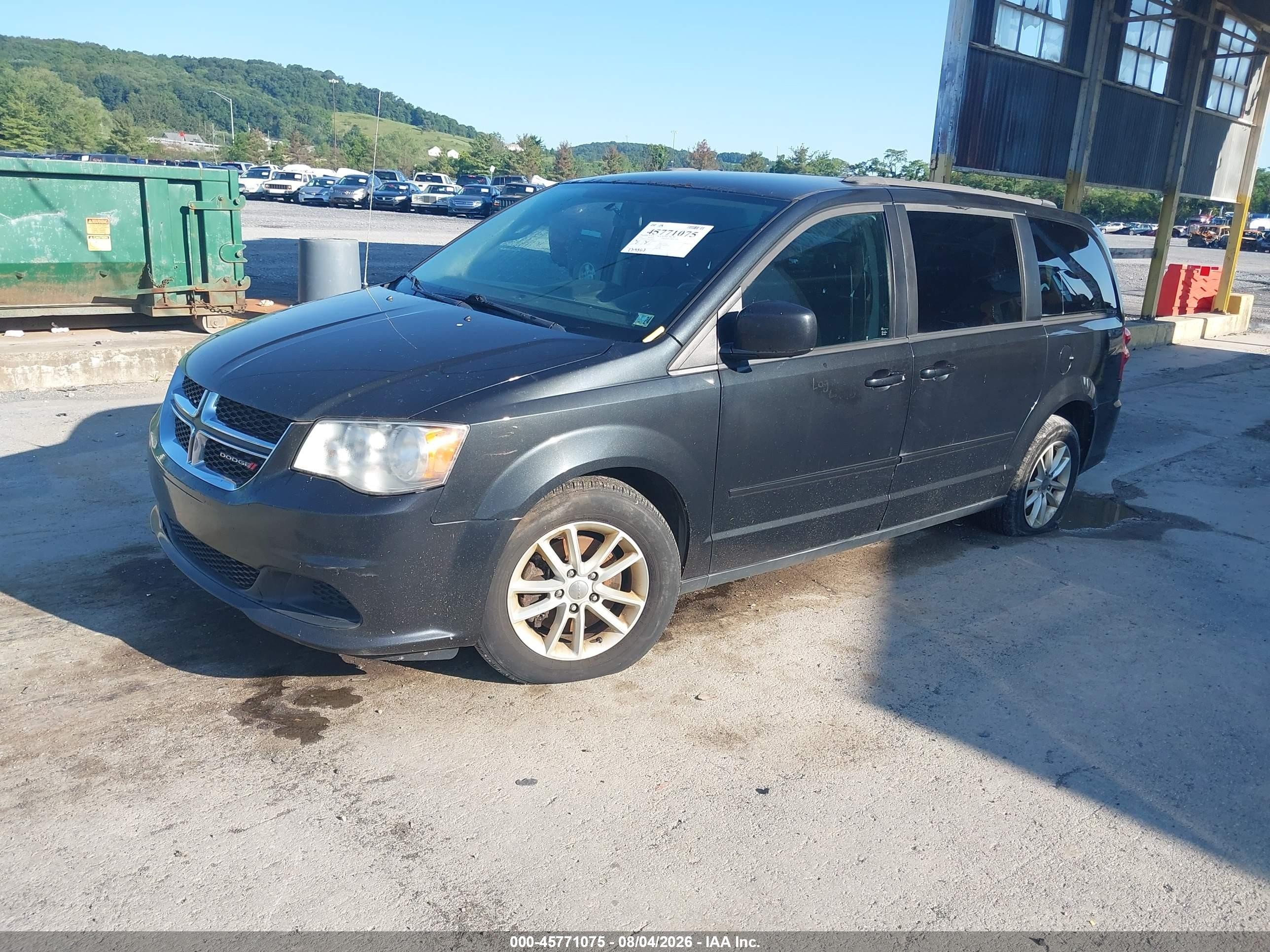 2014 Dodge Grand Caravan Sxt Black vin: 2C4RDGCG7ER476949