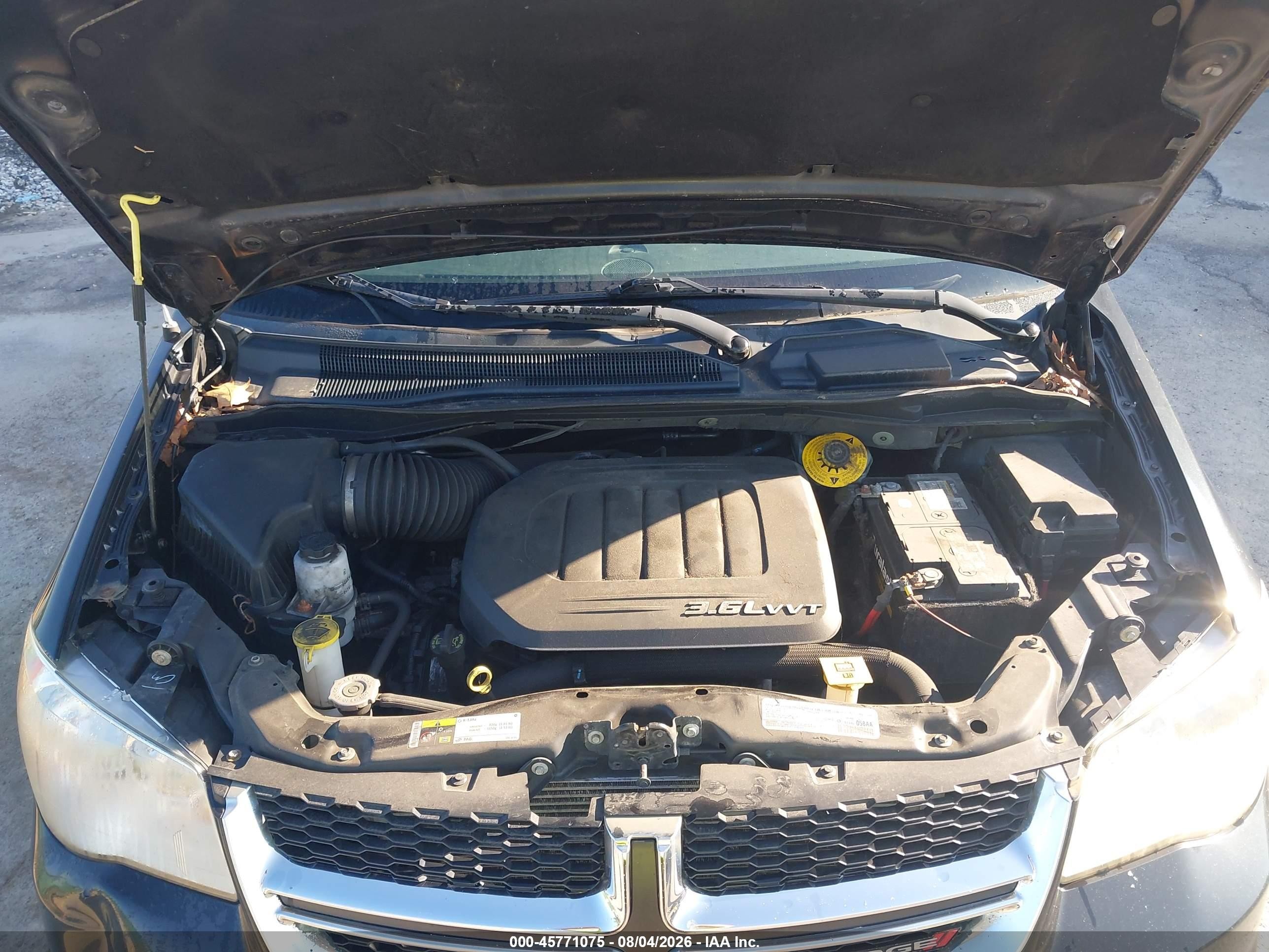 2014 Dodge Grand Caravan Sxt Black vin: 2C4RDGCG7ER476949