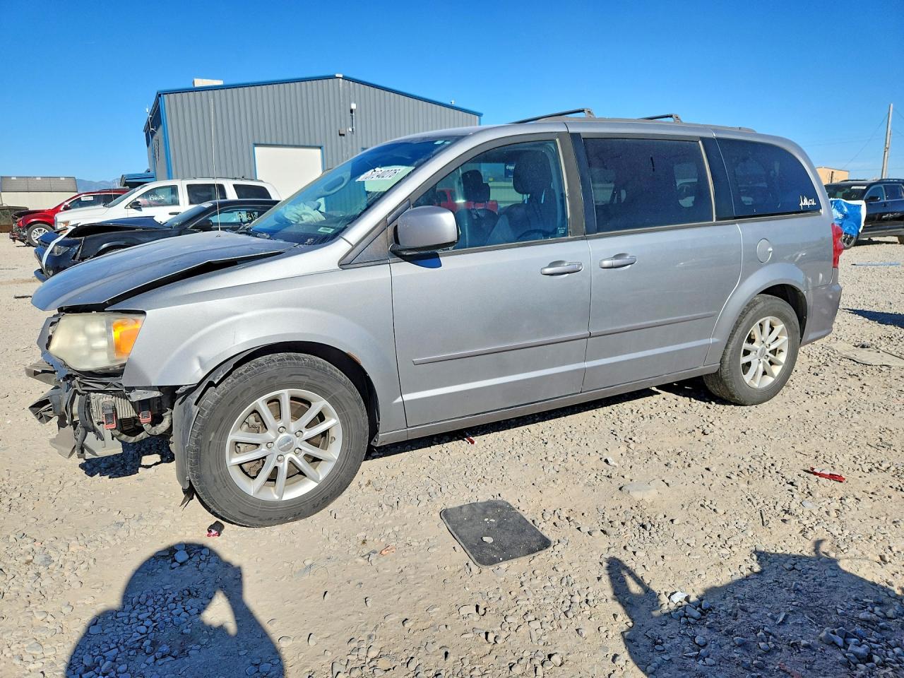 2014 Dodge Grand Caravan Sxt Gray vin: 2C4RDGCG7ER478703