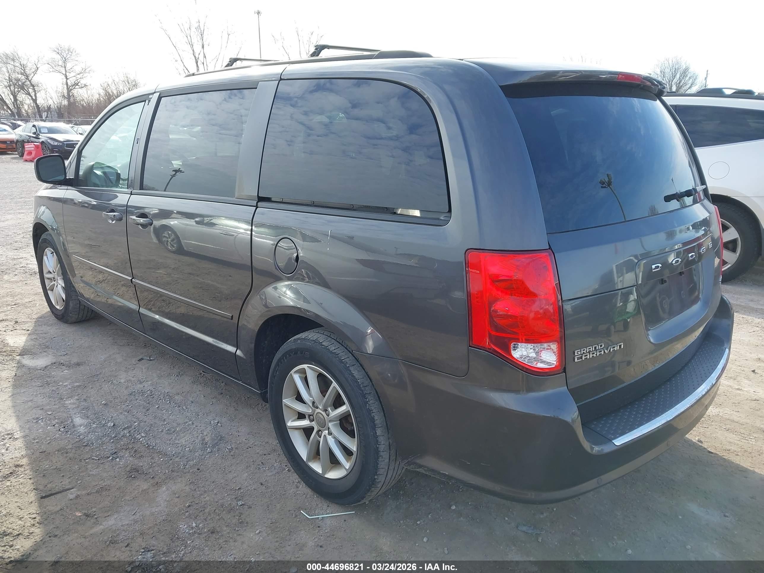 2015 Dodge Grand Caravan Sxt Gray vin: 2C4RDGCG7FR533037