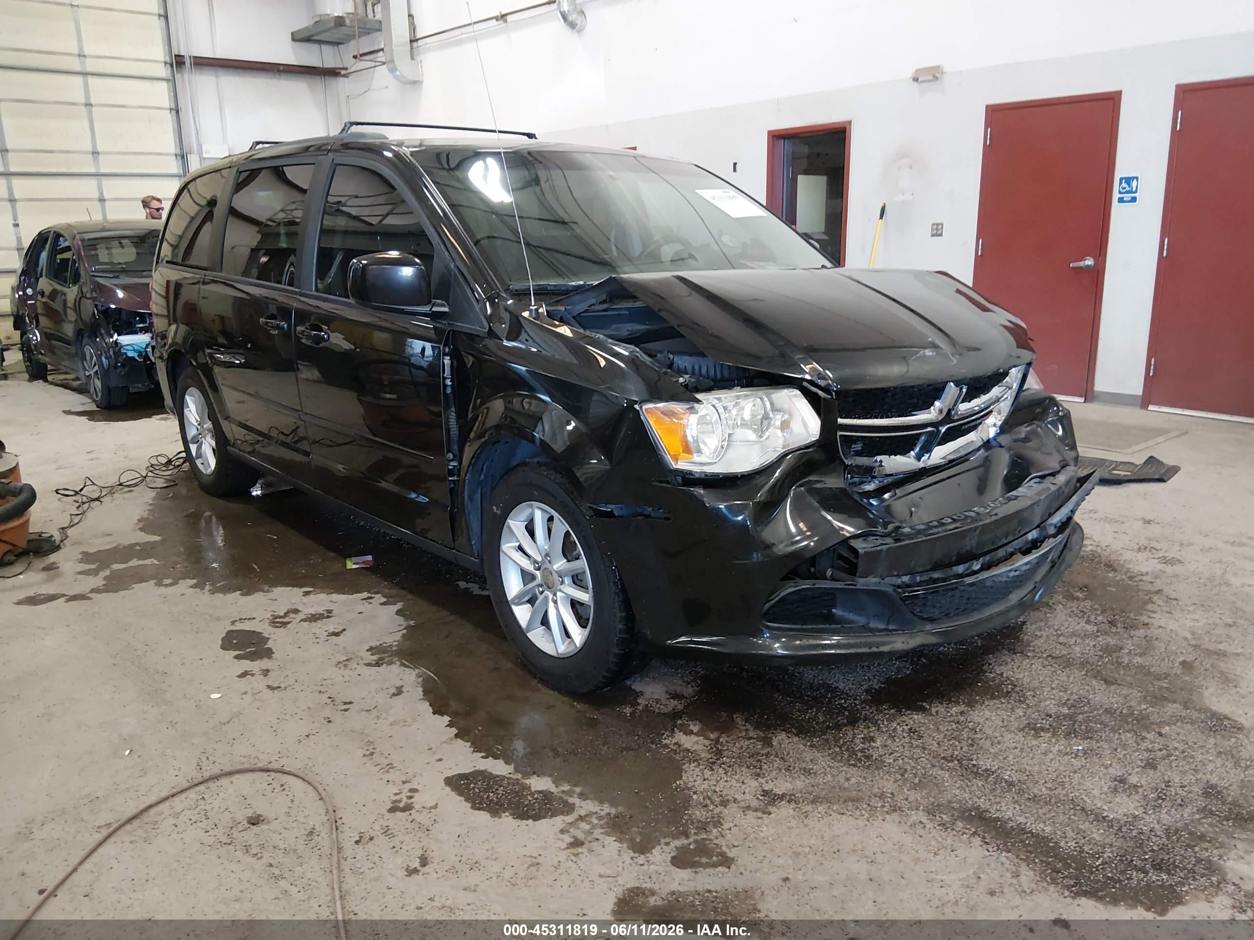2015 Dodge Grand Caravan Sxt Black vin: 2C4RDGCG7FR541610