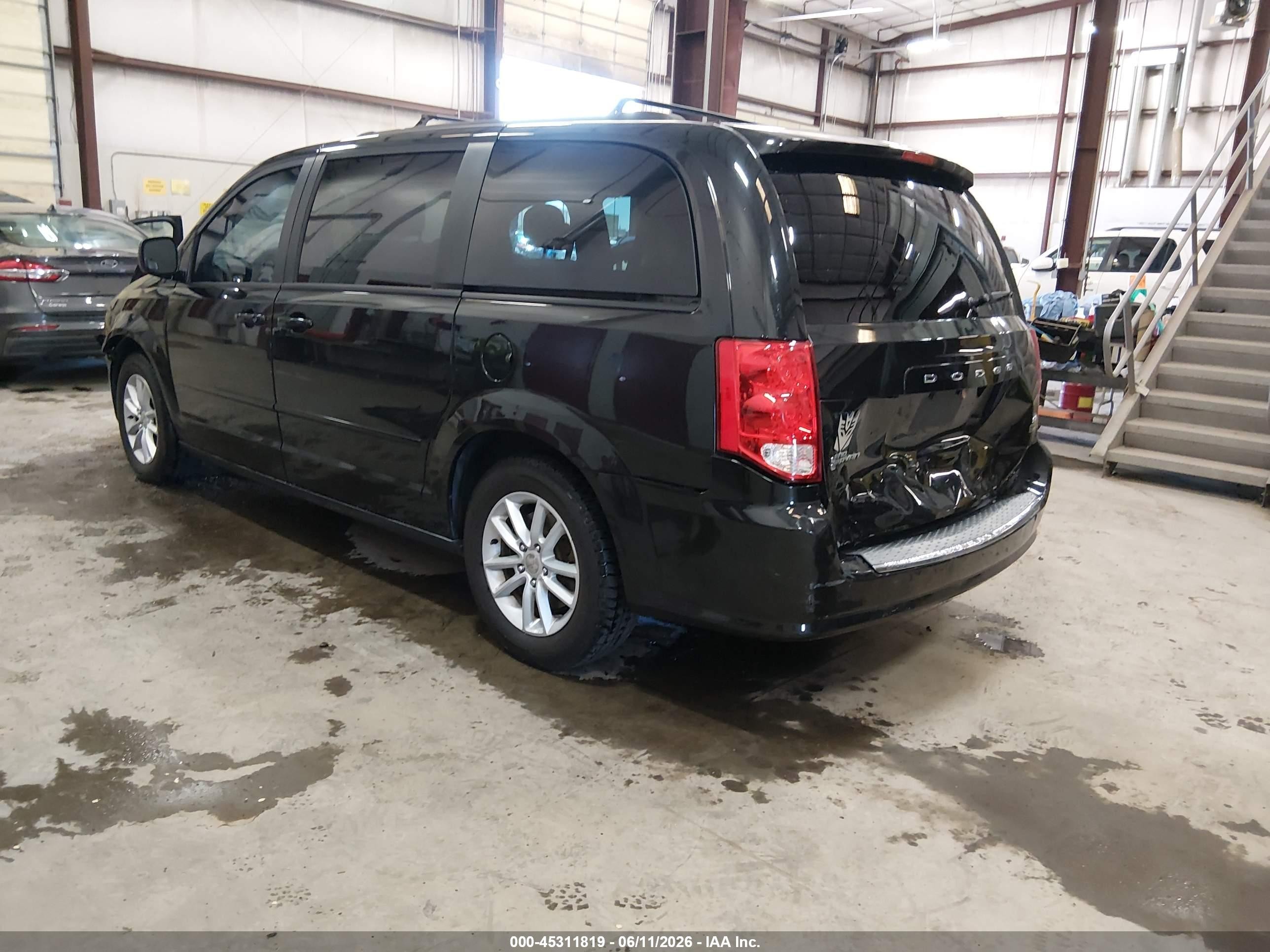 2015 Dodge Grand Caravan Sxt Black vin: 2C4RDGCG7FR541610