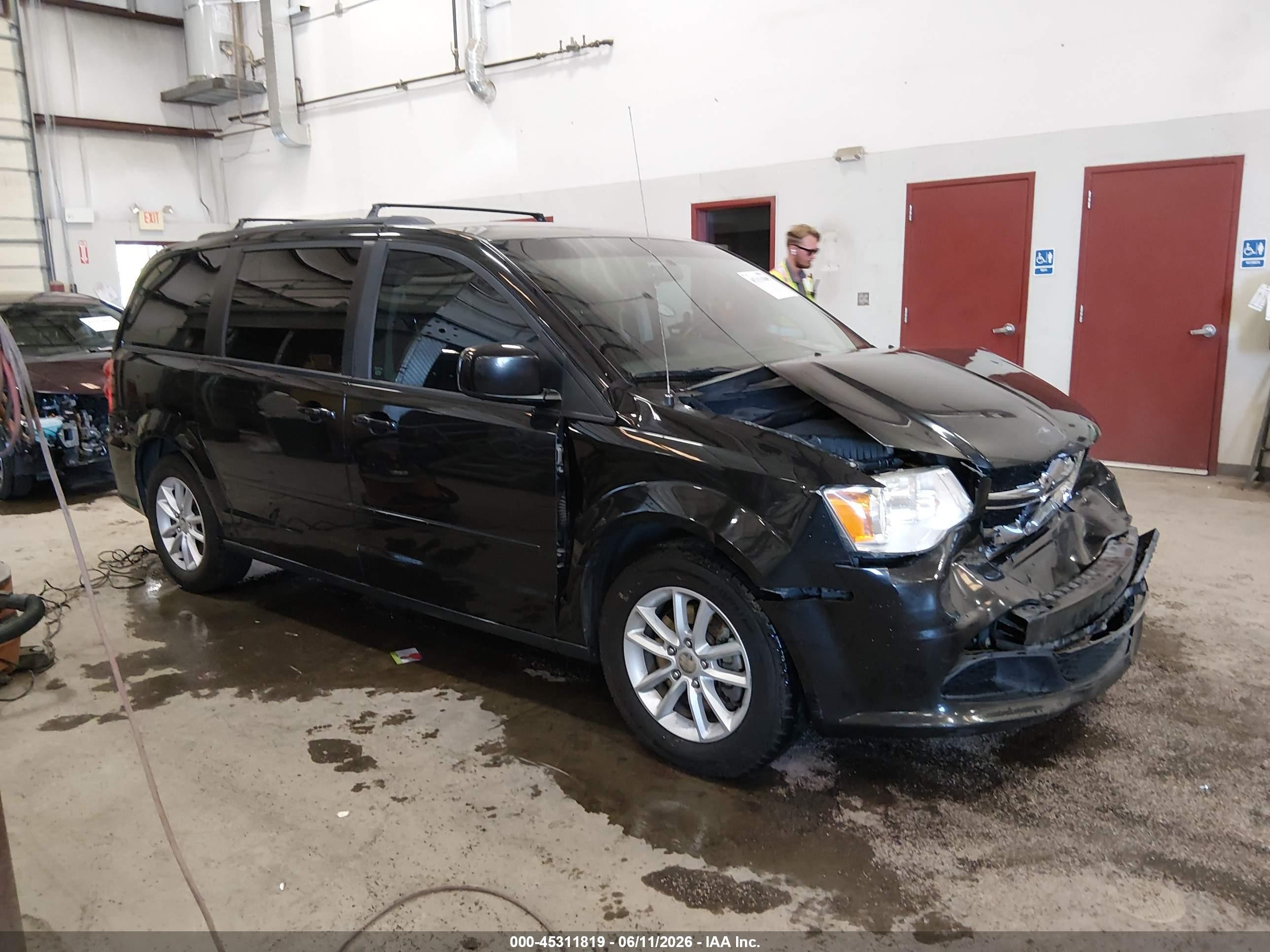 2015 Dodge Grand Caravan Sxt Black vin: 2C4RDGCG7FR541610