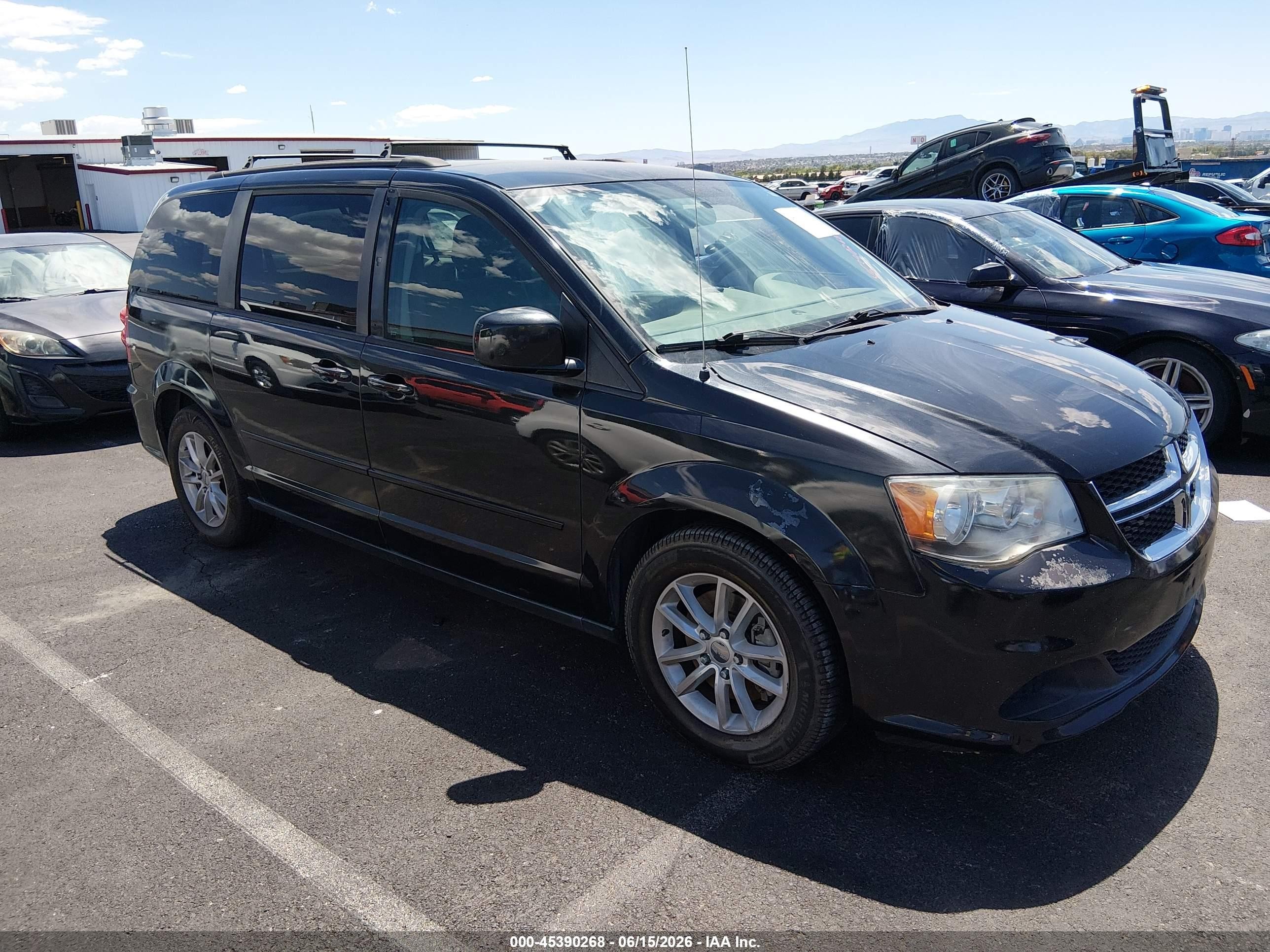 2015 Dodge Grand Caravan Sxt Black vin: 2C4RDGCG7FR556978