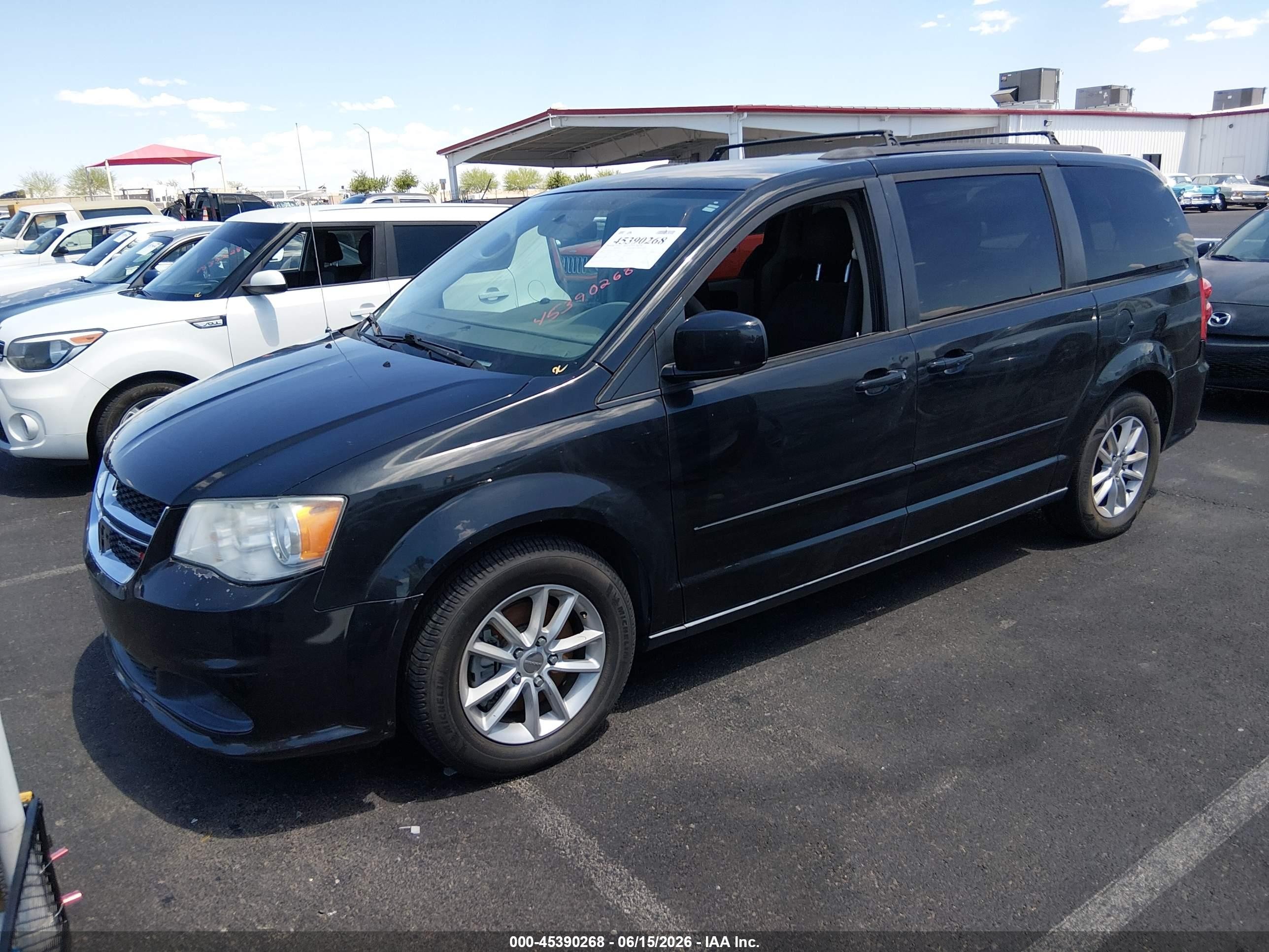 2015 Dodge Grand Caravan Sxt Black vin: 2C4RDGCG7FR556978