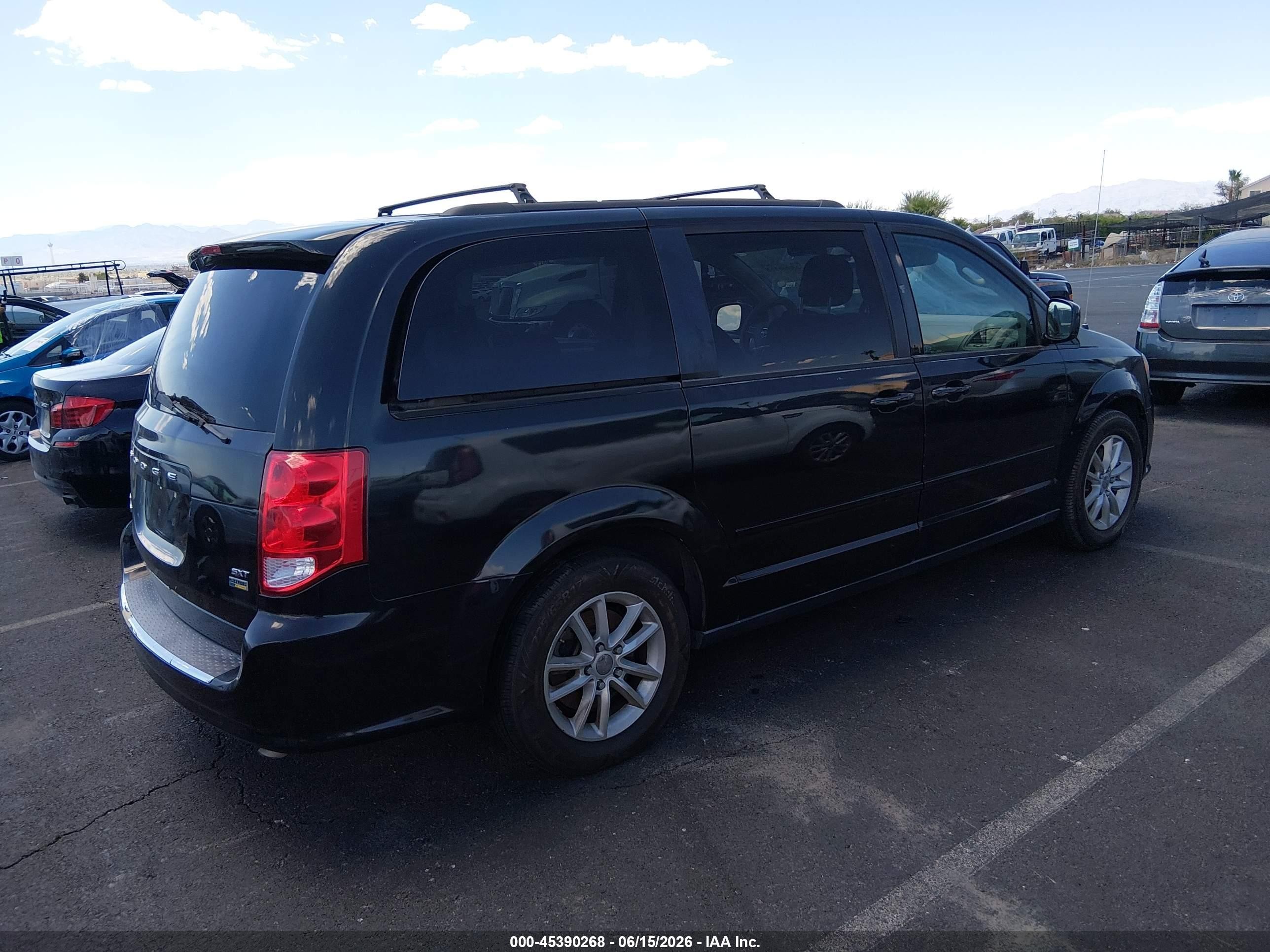 2015 Dodge Grand Caravan Sxt Black vin: 2C4RDGCG7FR556978