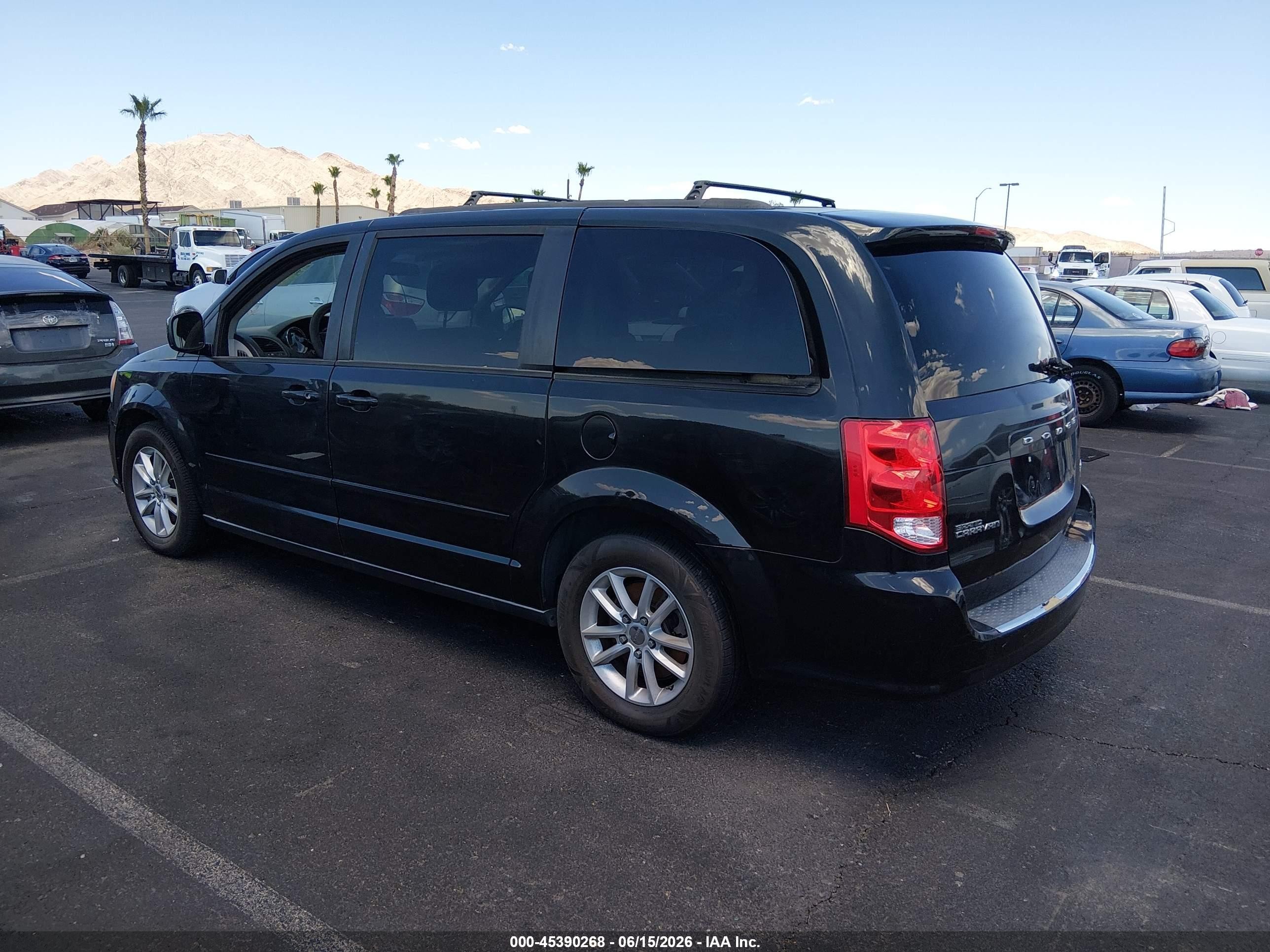 2015 Dodge Grand Caravan Sxt Black vin: 2C4RDGCG7FR556978