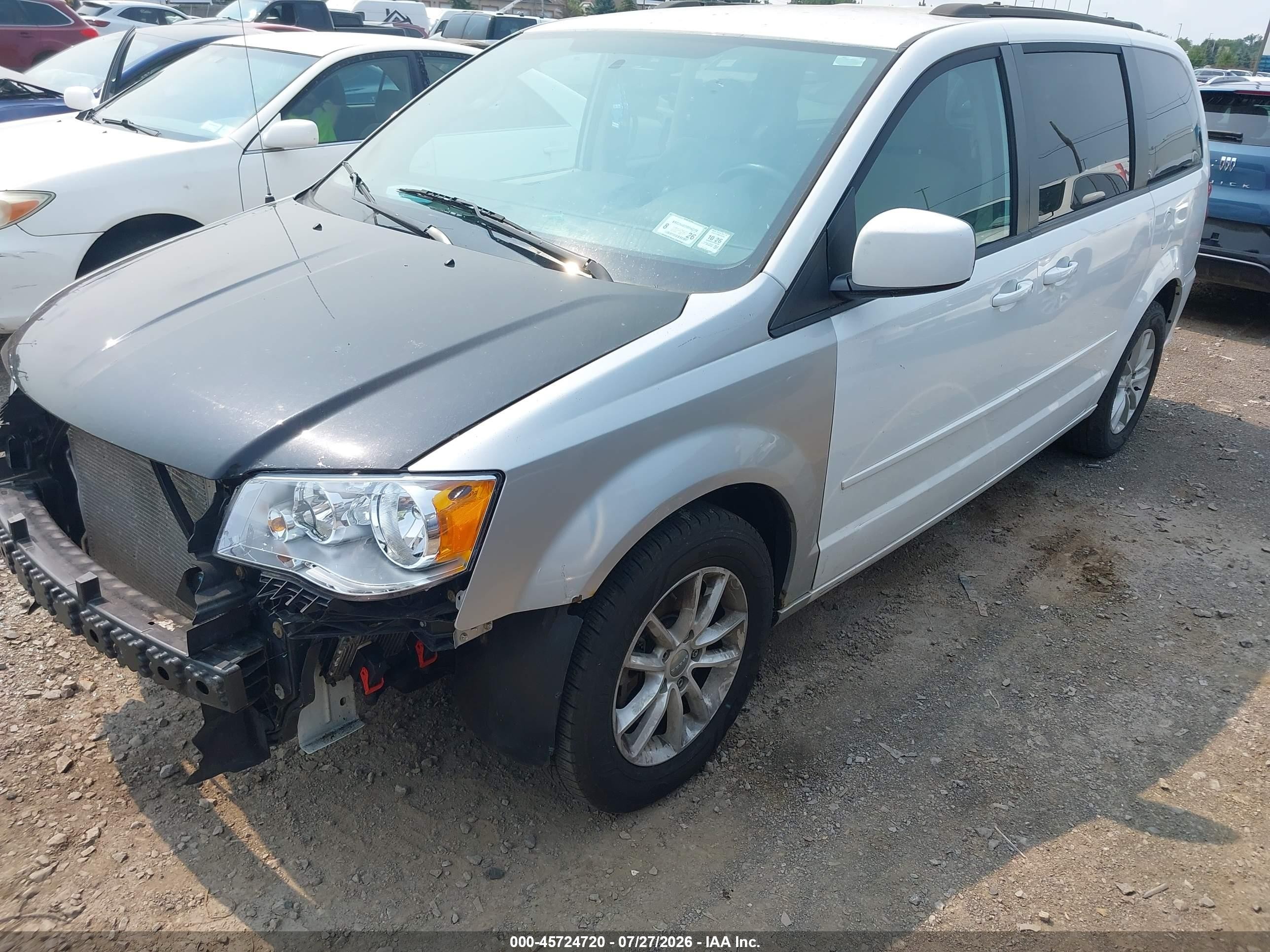 2015 Dodge Grand Caravan Sxt White vin: 2C4RDGCG7FR641867