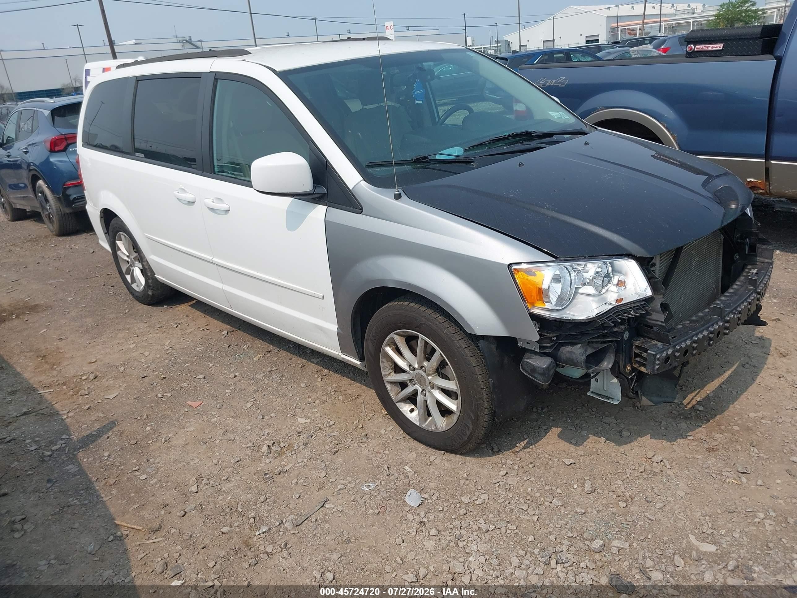2015 Dodge Grand Caravan Sxt Белый vin: 2C4RDGCG7FR641867