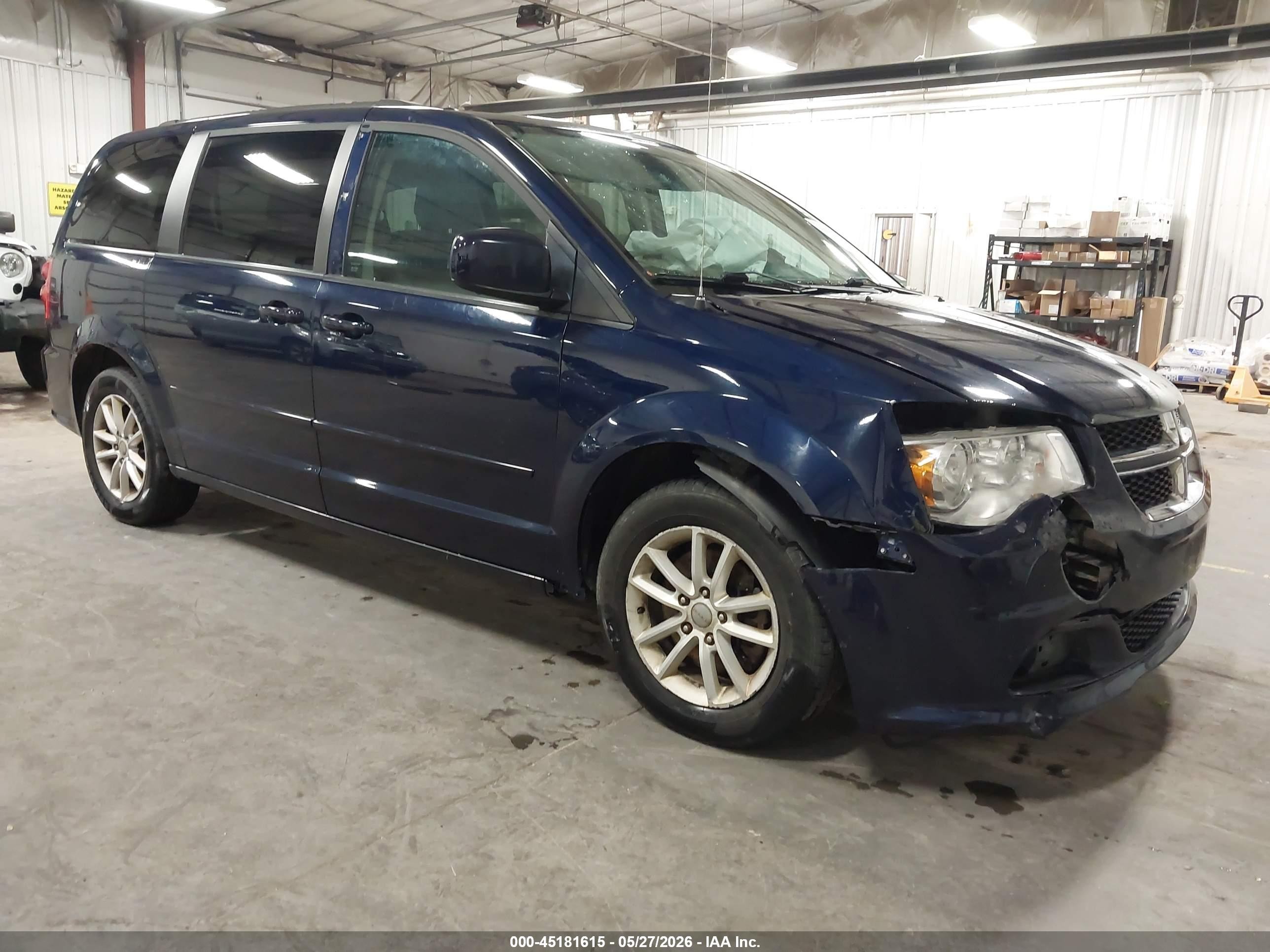 2015 Dodge Grand Caravan Sxt Blue vin: 2C4RDGCG7FR652576