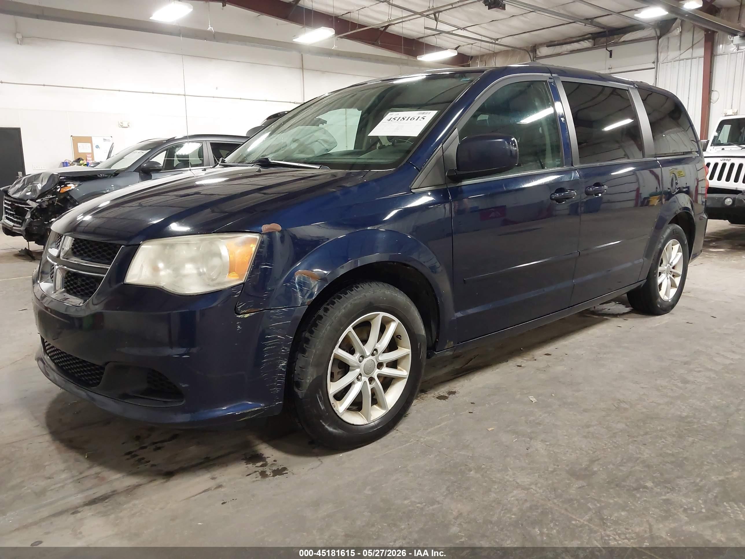 2015 Dodge Grand Caravan Sxt Blue vin: 2C4RDGCG7FR652576
