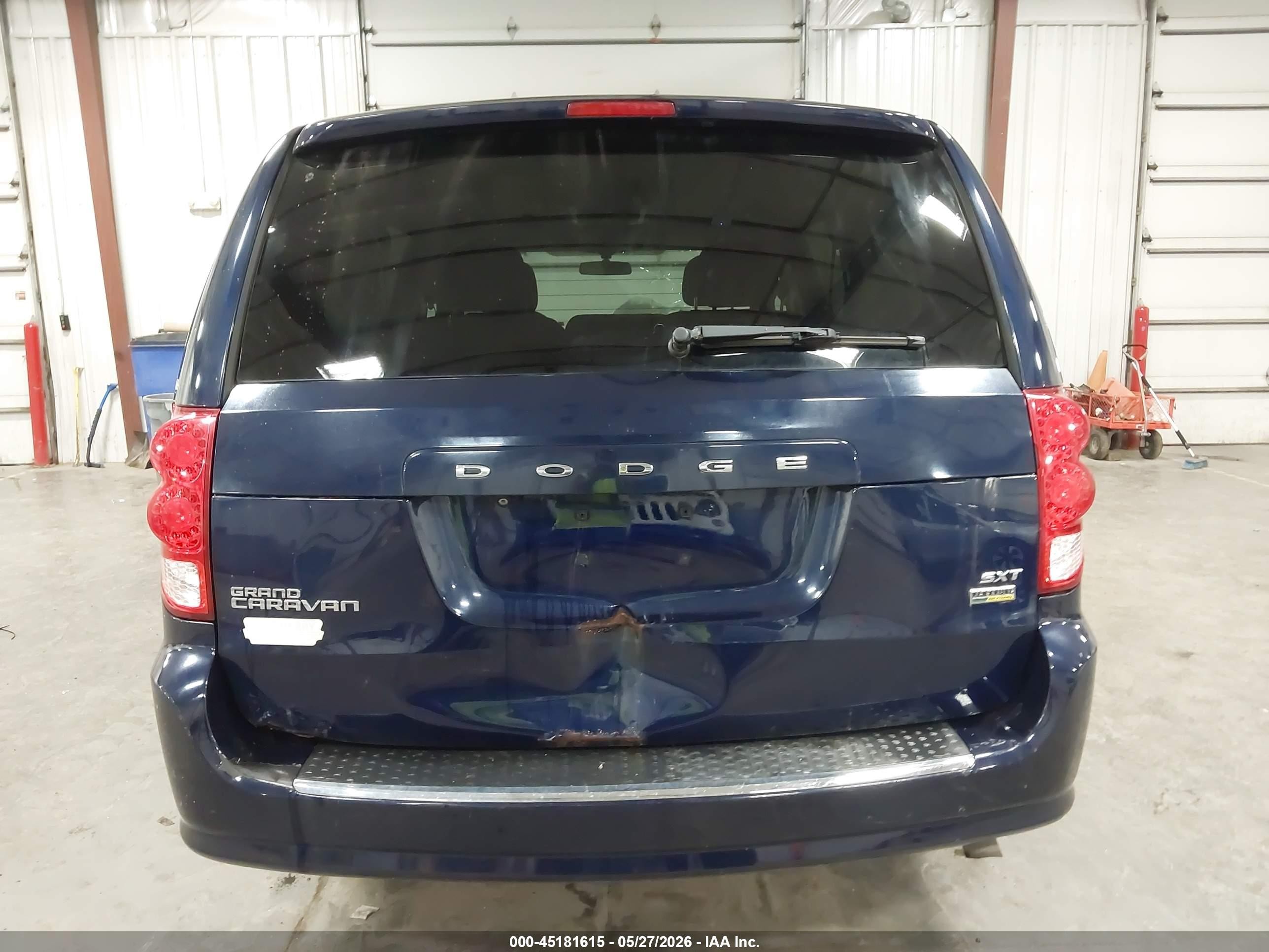 2015 Dodge Grand Caravan Sxt Blue vin: 2C4RDGCG7FR652576