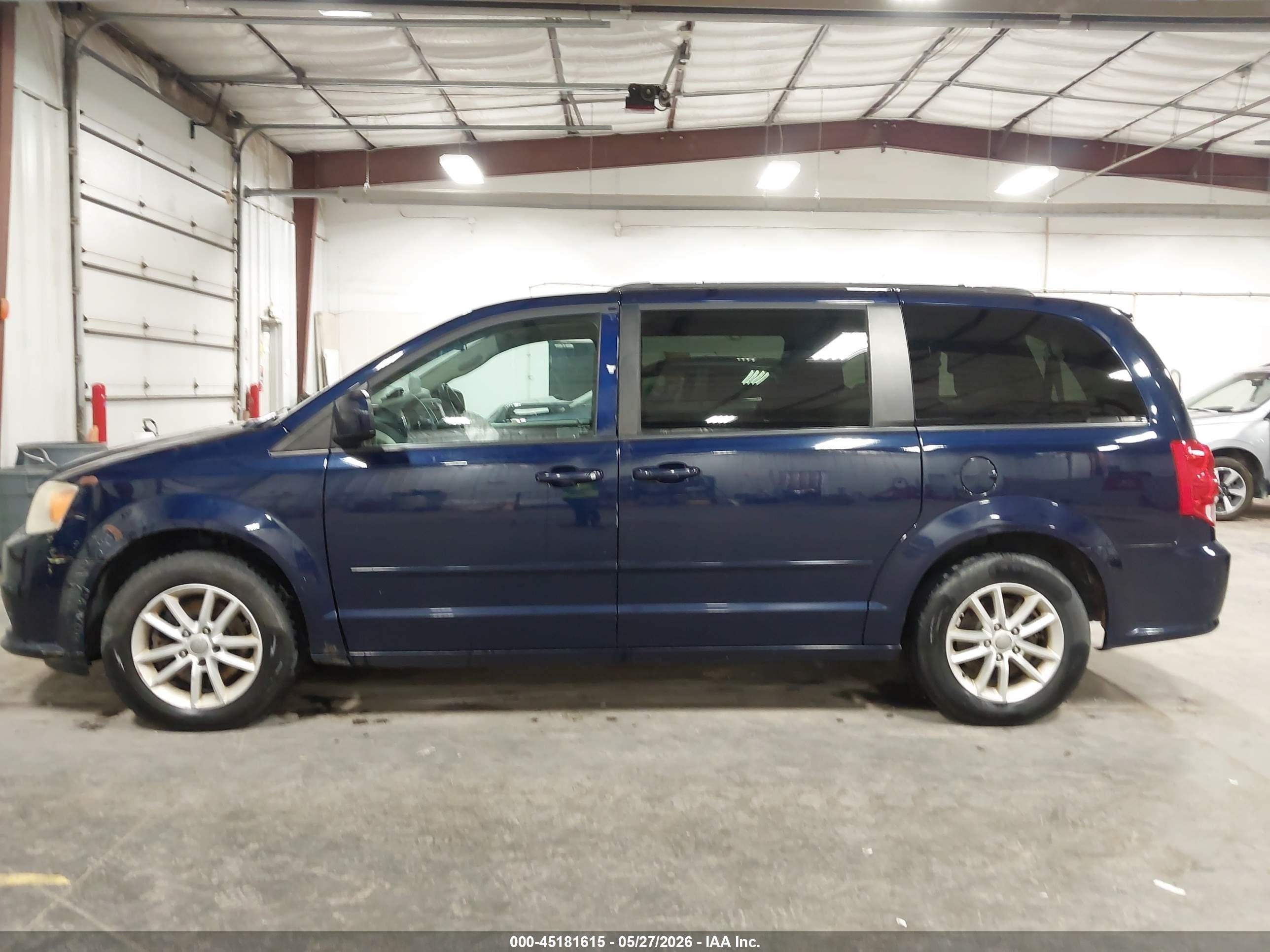 2015 Dodge Grand Caravan Sxt Blue vin: 2C4RDGCG7FR652576