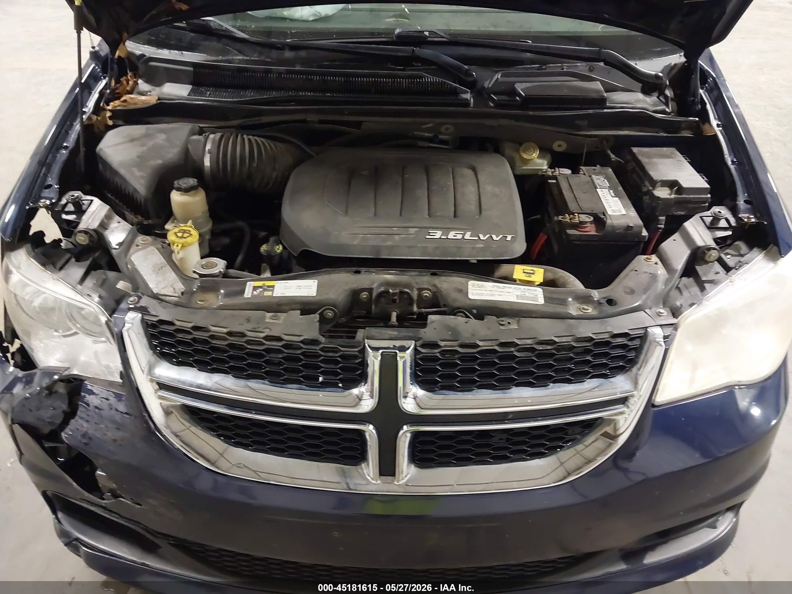2015 Dodge Grand Caravan Sxt Blue vin: 2C4RDGCG7FR652576