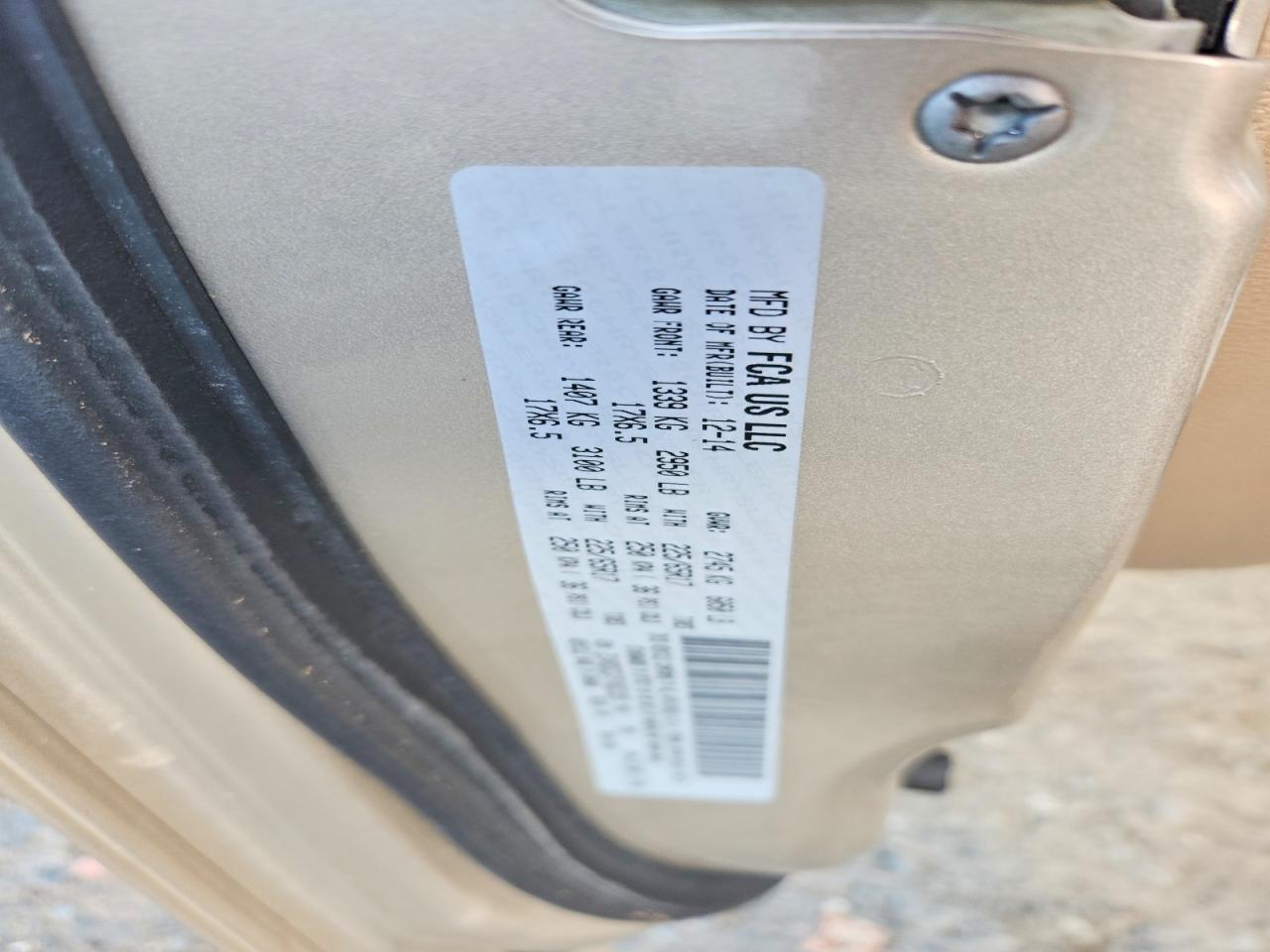 2015 Dodge Grand Caravan Sxt Beige vin: 2C4RDGCG7FR663335