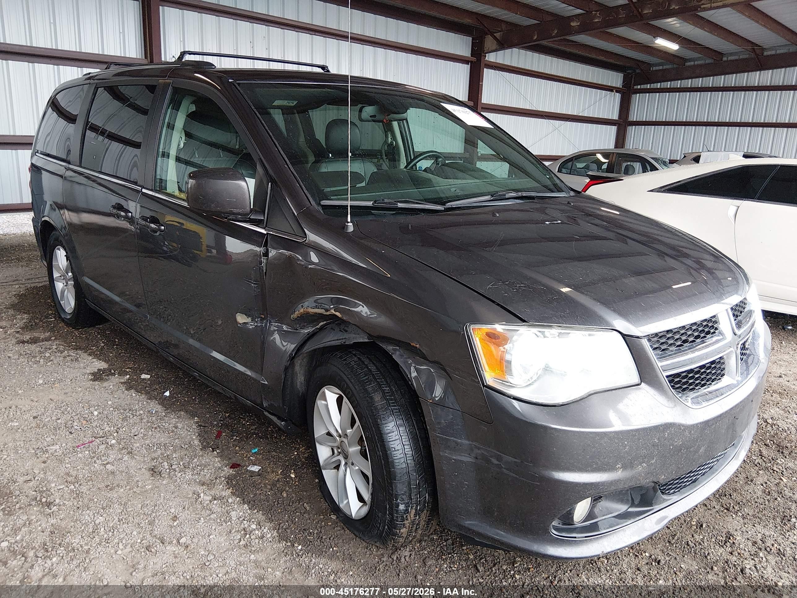 2018 Dodge Grand Caravan Sxt Gray vin: 2C4RDGCG7JR327015