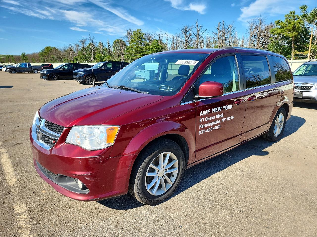 2019 Dodge Grand Caravan Sxt Burgundy vin: 2C4RDGCG7KR783775