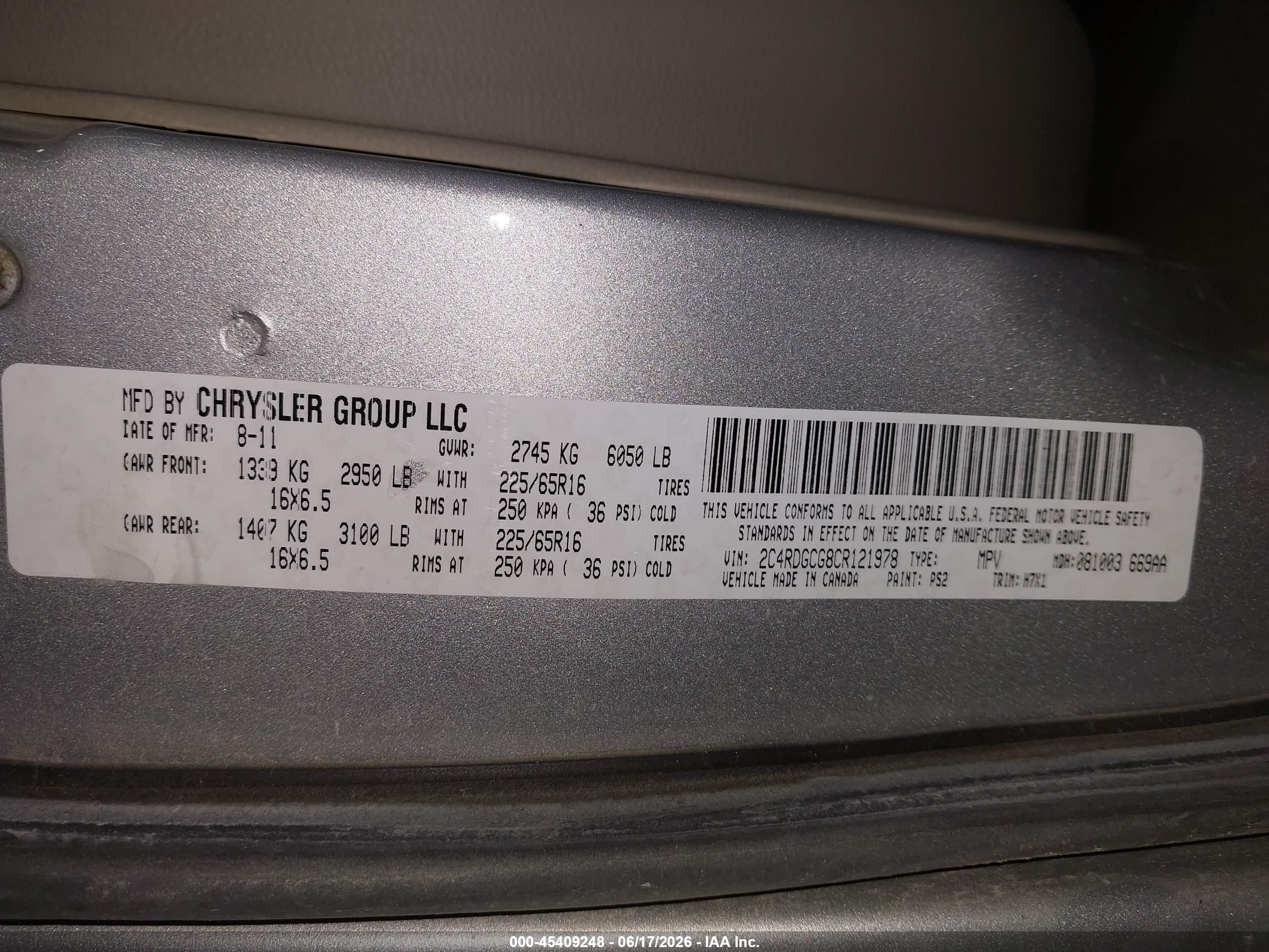2012 Dodge Grand Caravan Sxt Серебряный vin: 2C4RDGCG8CR121978