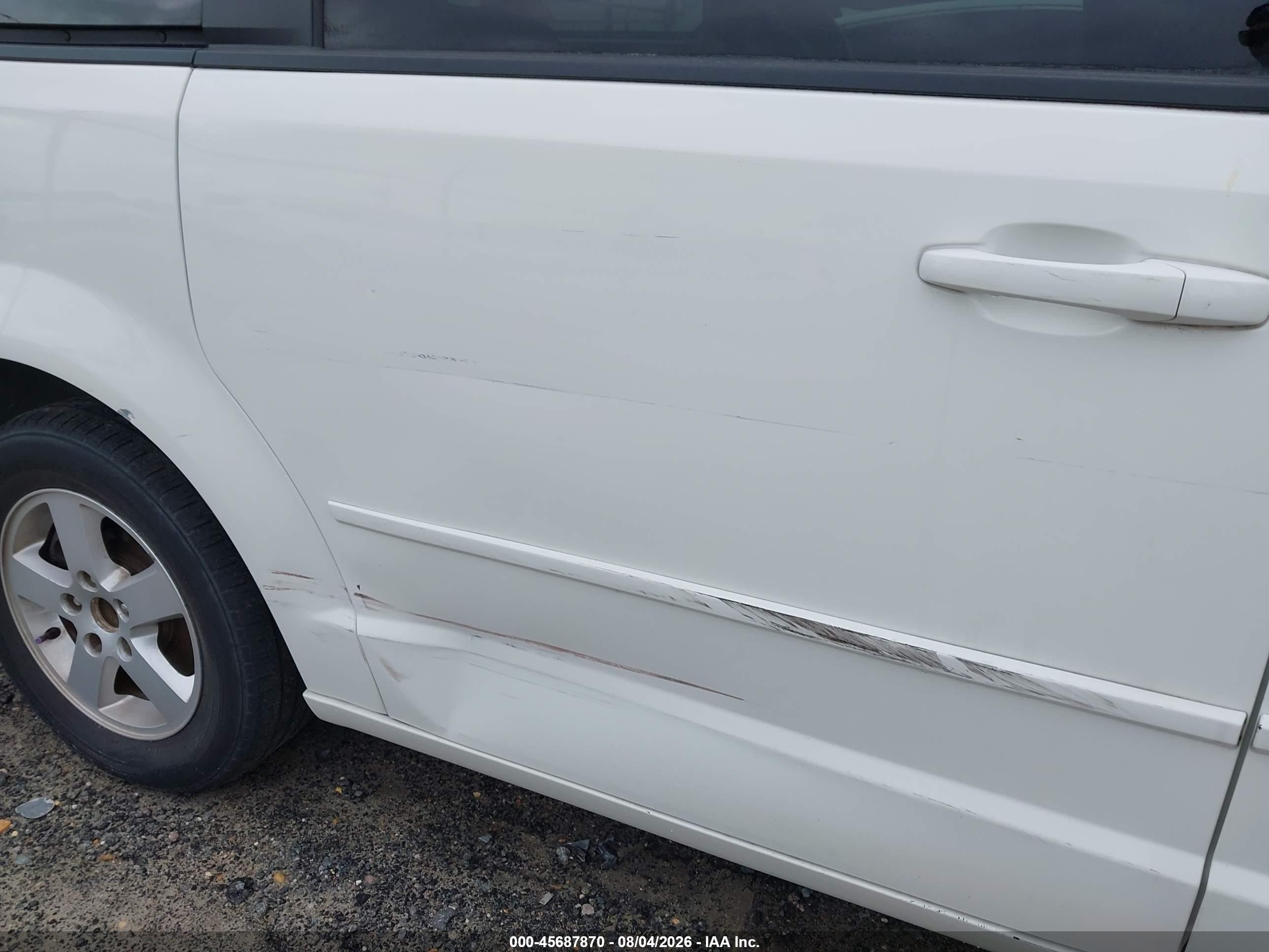 2012 Dodge Grand Caravan Sxt White vin: 2C4RDGCG8CR296246