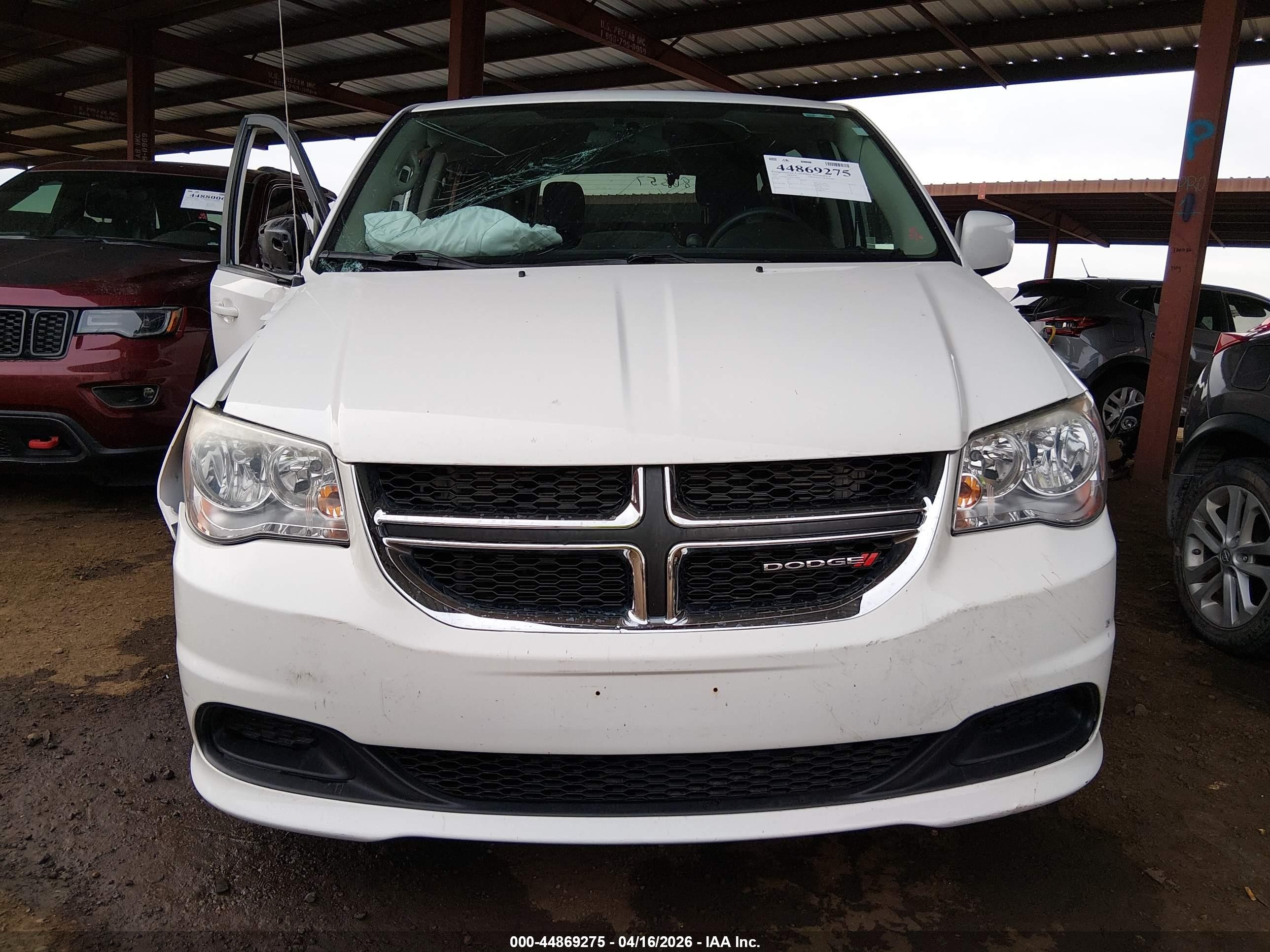 2012 Dodge Grand Caravan Sxt White vin: 2C4RDGCG8CR406499