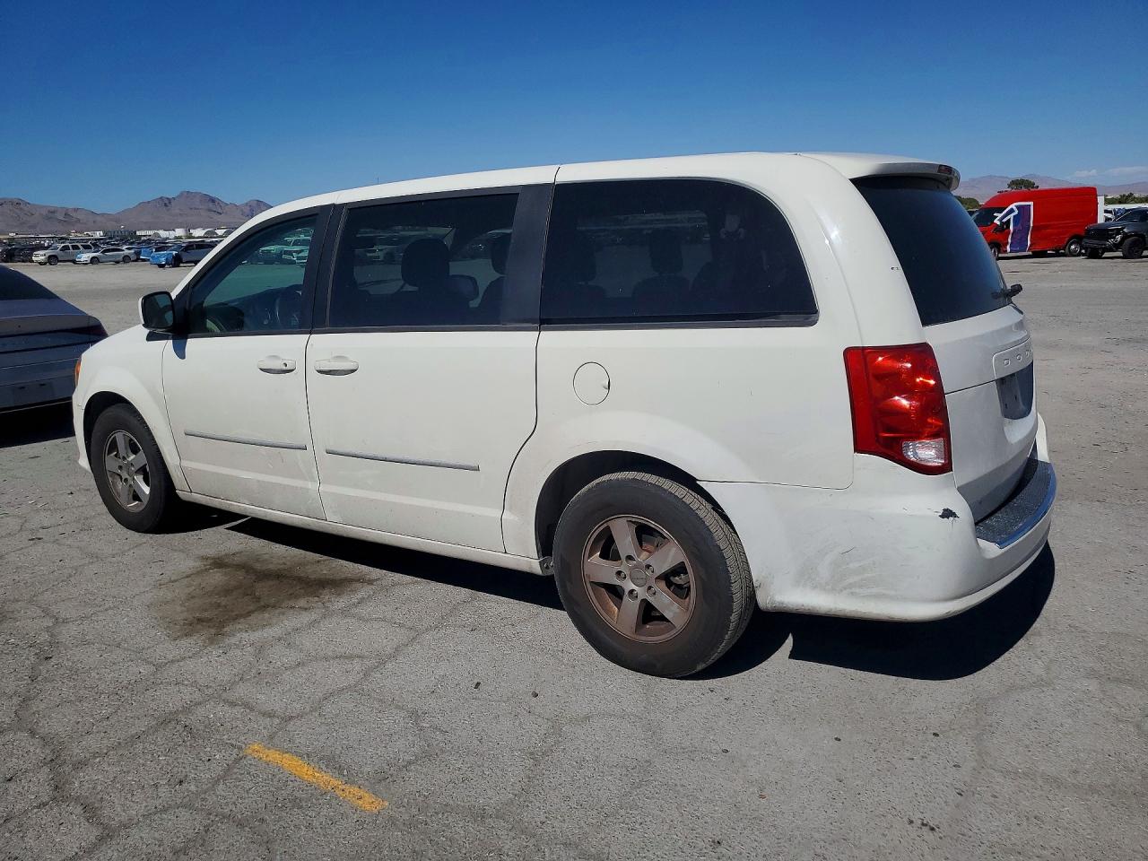 2013 Dodge Grand Caravan Sxt White vin: 2C4RDGCG8DR523713