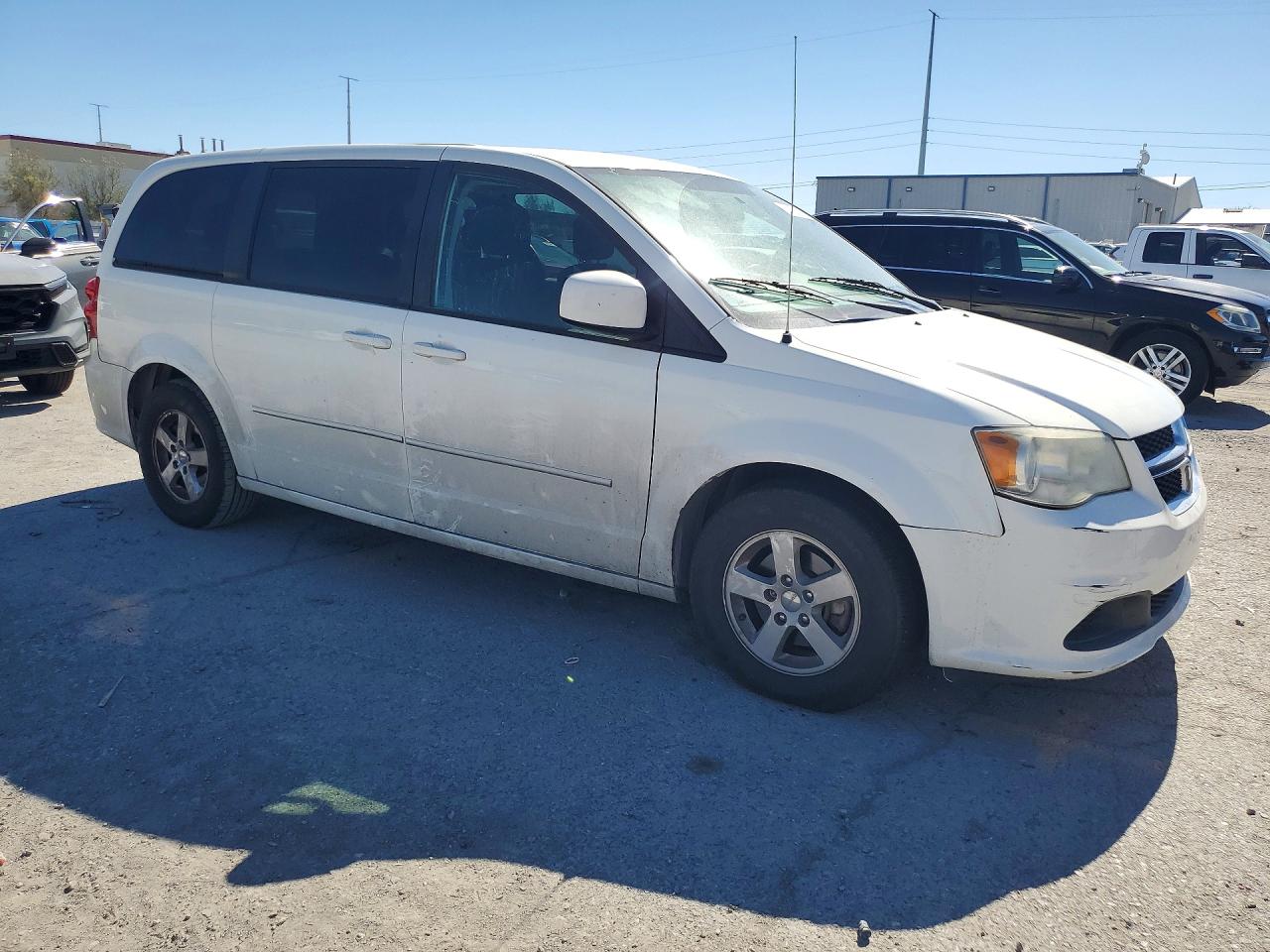 2013 Dodge Grand Caravan Sxt White vin: 2C4RDGCG8DR523713