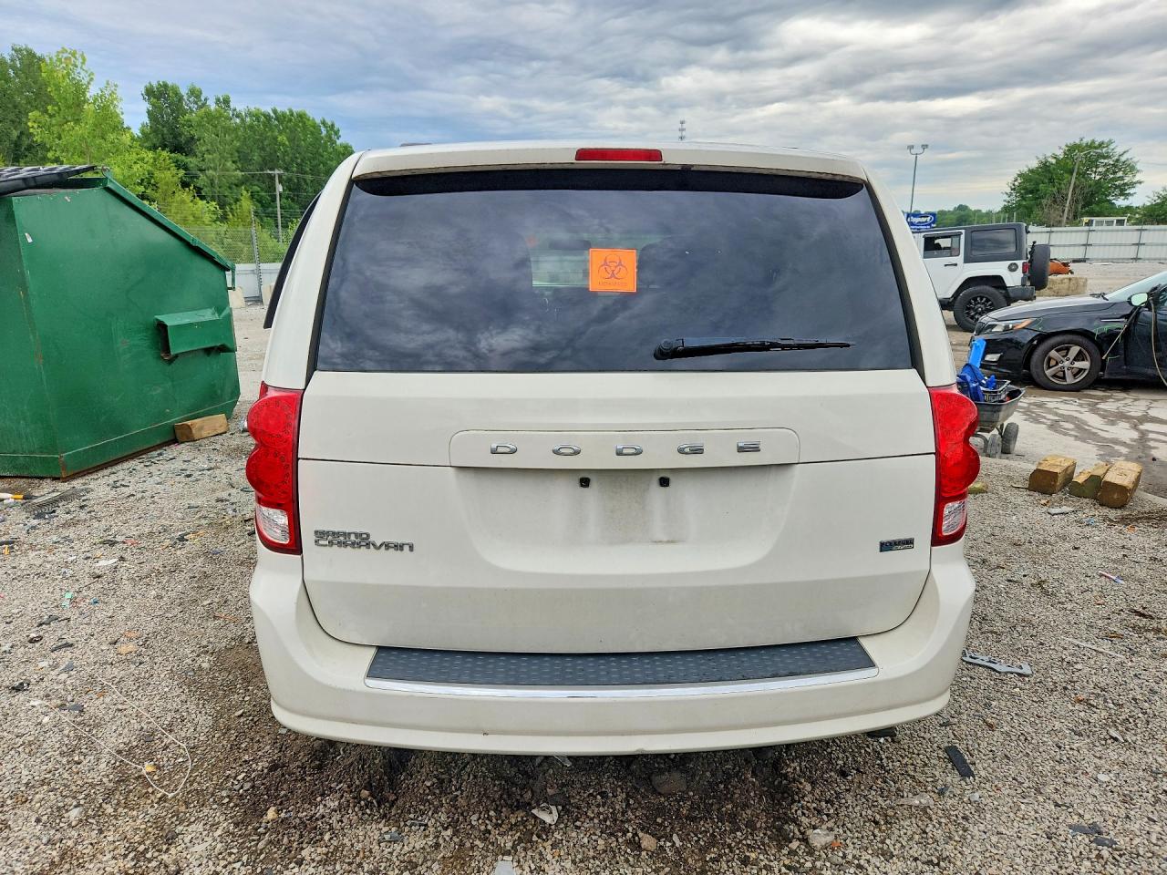 2013 Dodge Grand Caravan Sxt White vin: 2C4RDGCG8DR544089