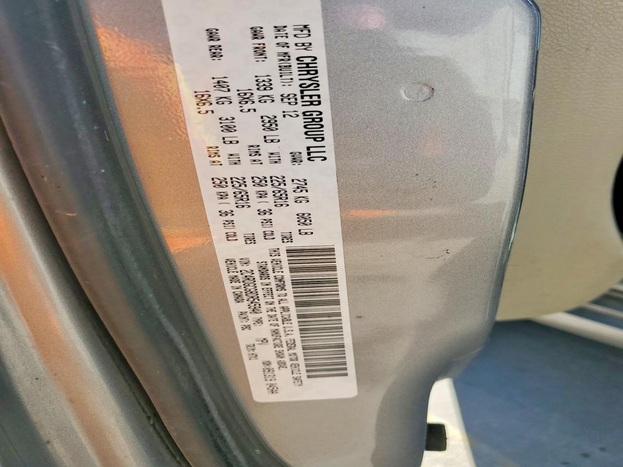 2013 Dodge Grand Caravan Sxt Серый vin: 2C4RDGCG8DR545940