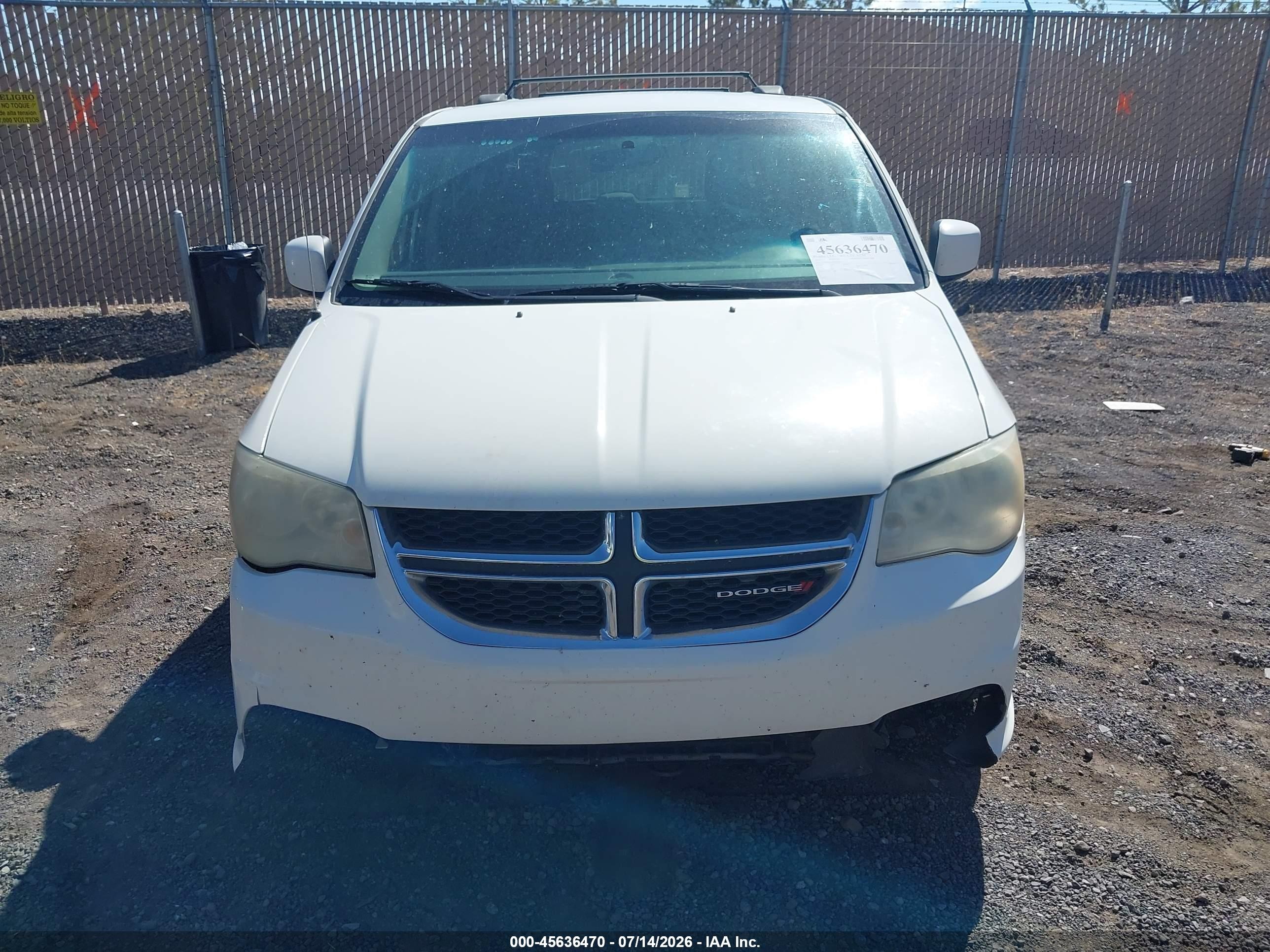 2013 Dodge Grand Caravan Sxt White vin: 2C4RDGCG8DR553794