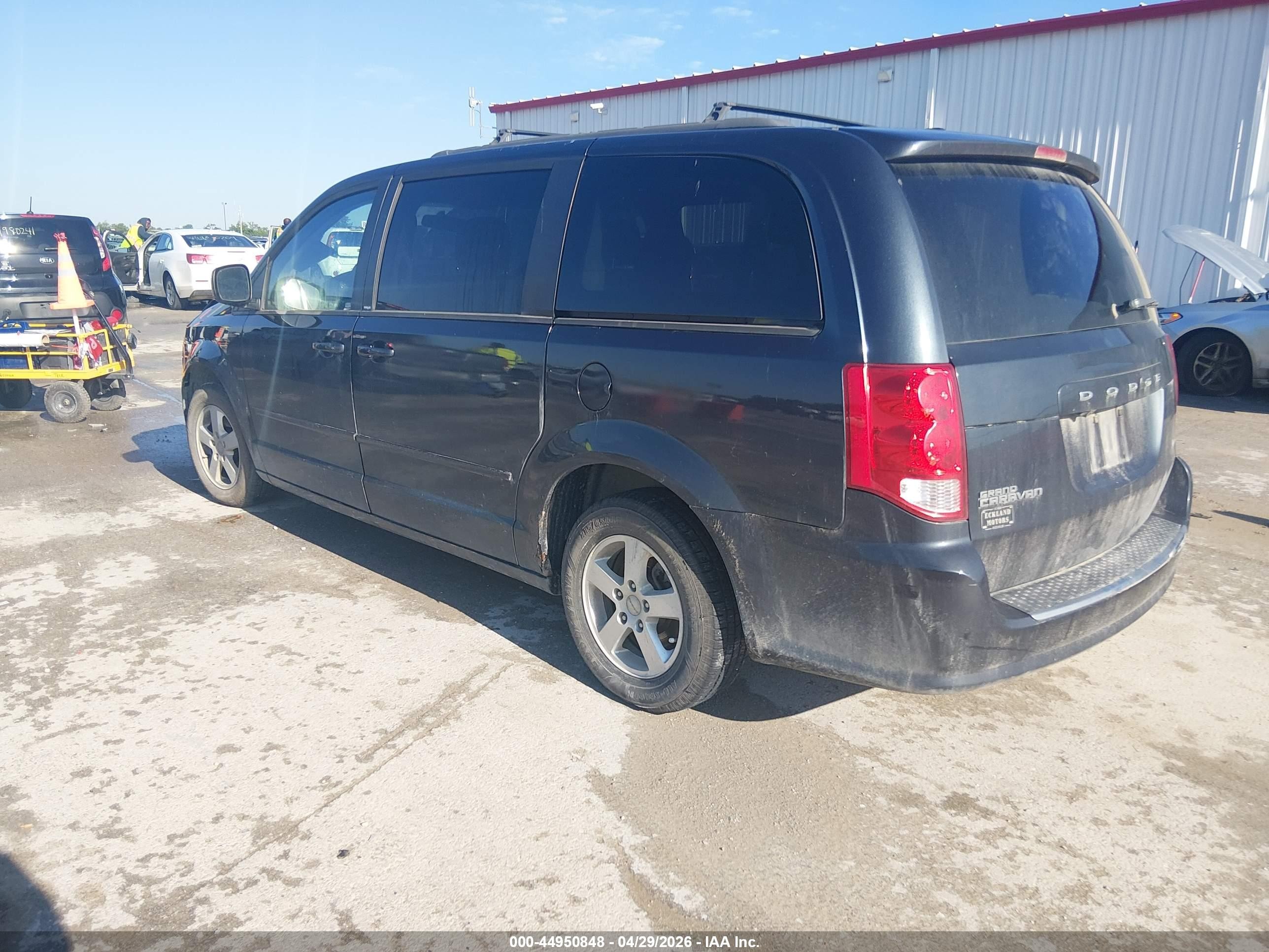 2013 Dodge Grand Caravan Sxt Gray vin: 2C4RDGCG8DR627960