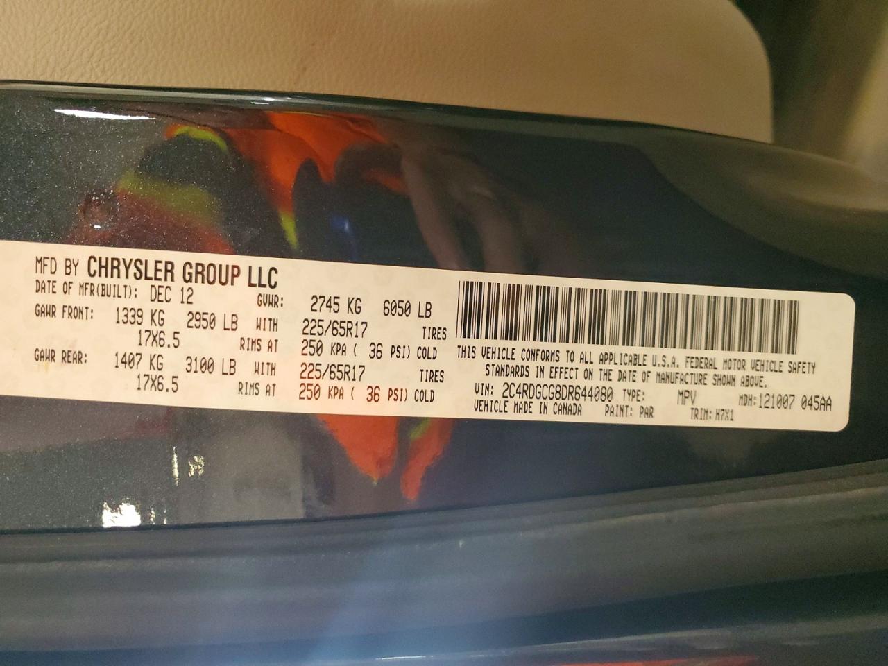 2013 Dodge Grand Caravan Sxt Blue vin: 2C4RDGCG8DR644080