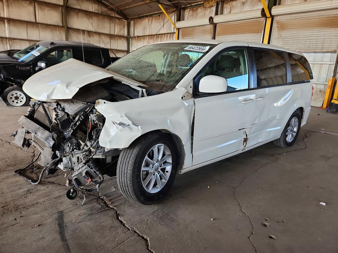 2013 Dodge Grand Caravan Sxt White vin: 2C4RDGCG8DR688127