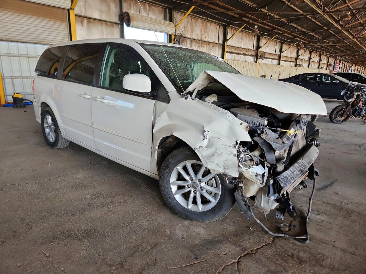 2013 Dodge Grand Caravan Sxt White vin: 2C4RDGCG8DR688127