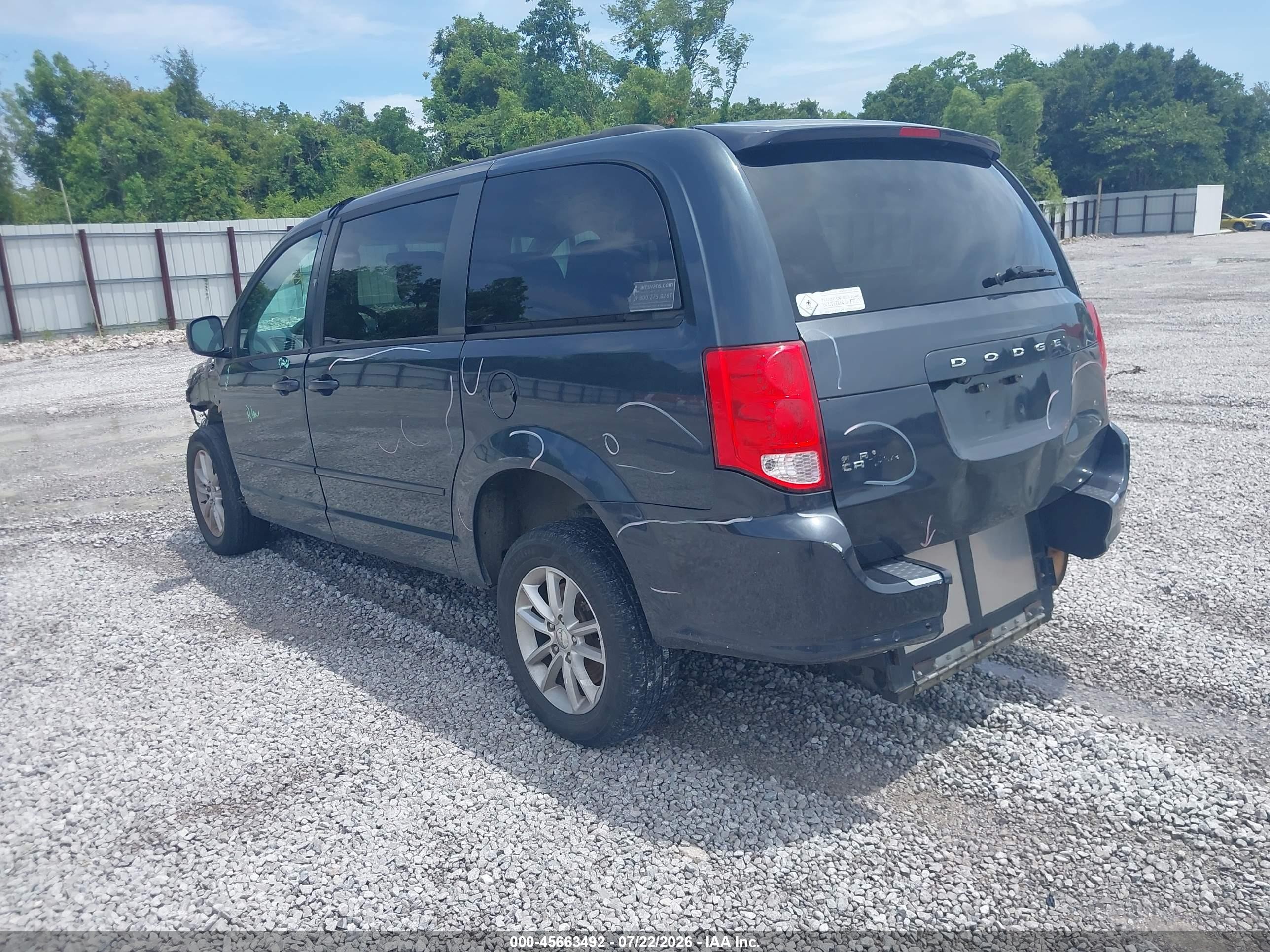 2013 Dodge Grand Caravan Sxt Gray vin: 2C4RDGCG8DR739433