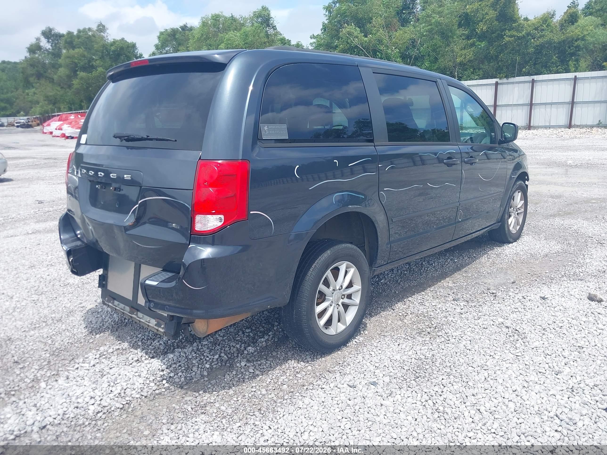 2013 Dodge Grand Caravan Sxt Gray vin: 2C4RDGCG8DR739433