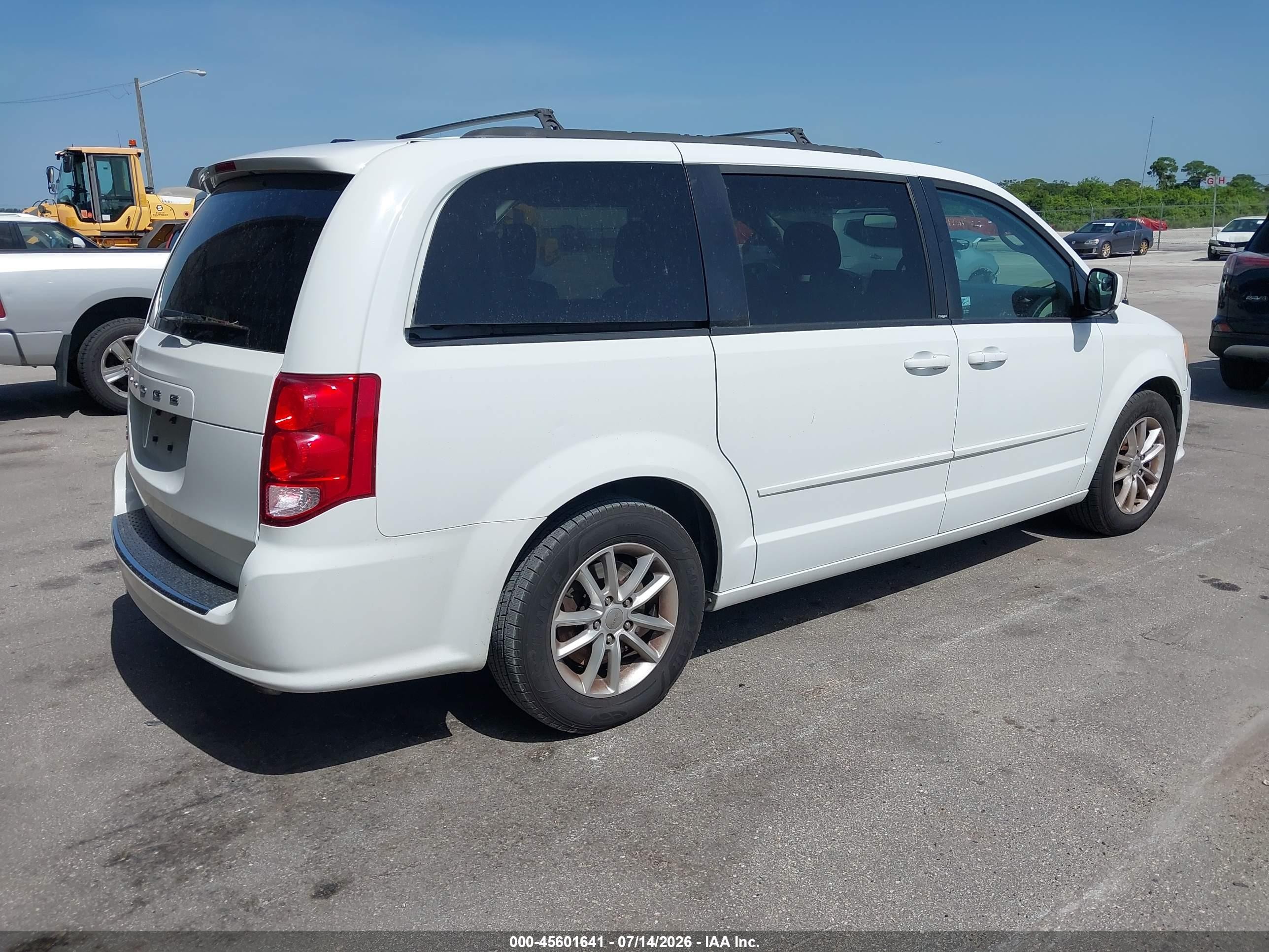 2013 Dodge Grand Caravan Sxt White vin: 2C4RDGCG8DR813773