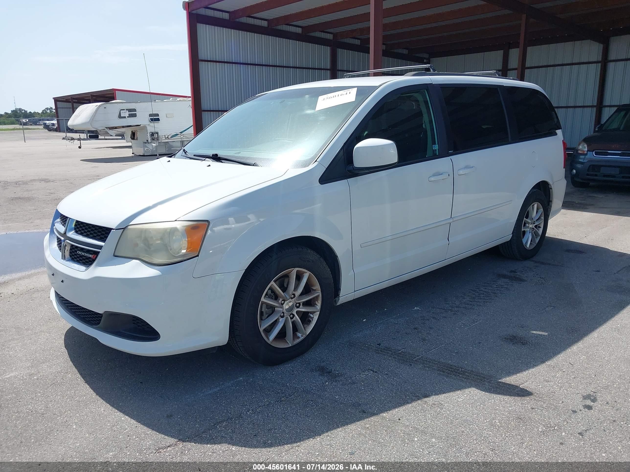 2013 Dodge Grand Caravan Sxt White vin: 2C4RDGCG8DR813773