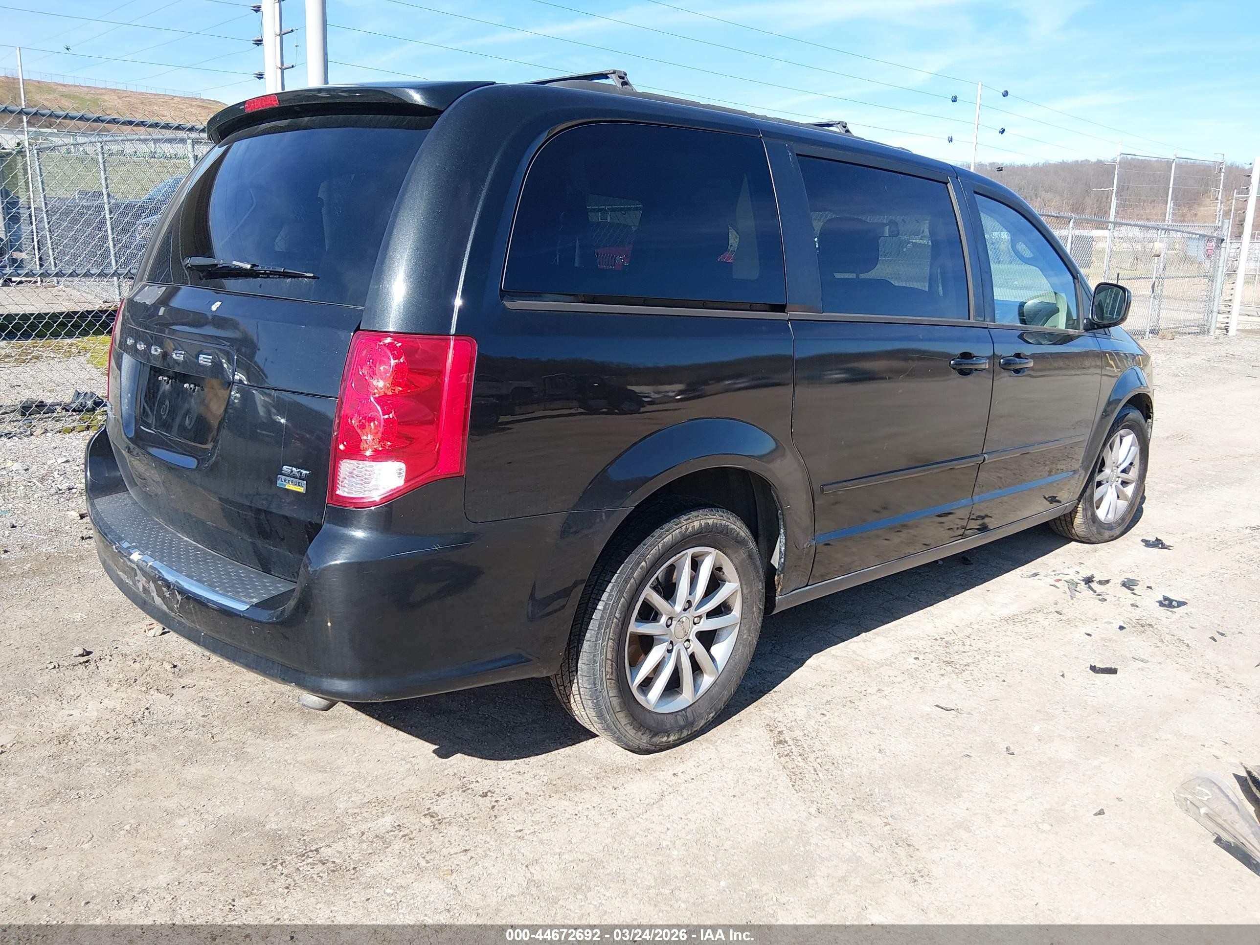 2014 Dodge Grand Caravan Sxt Черный vin: 2C4RDGCG8ER122776