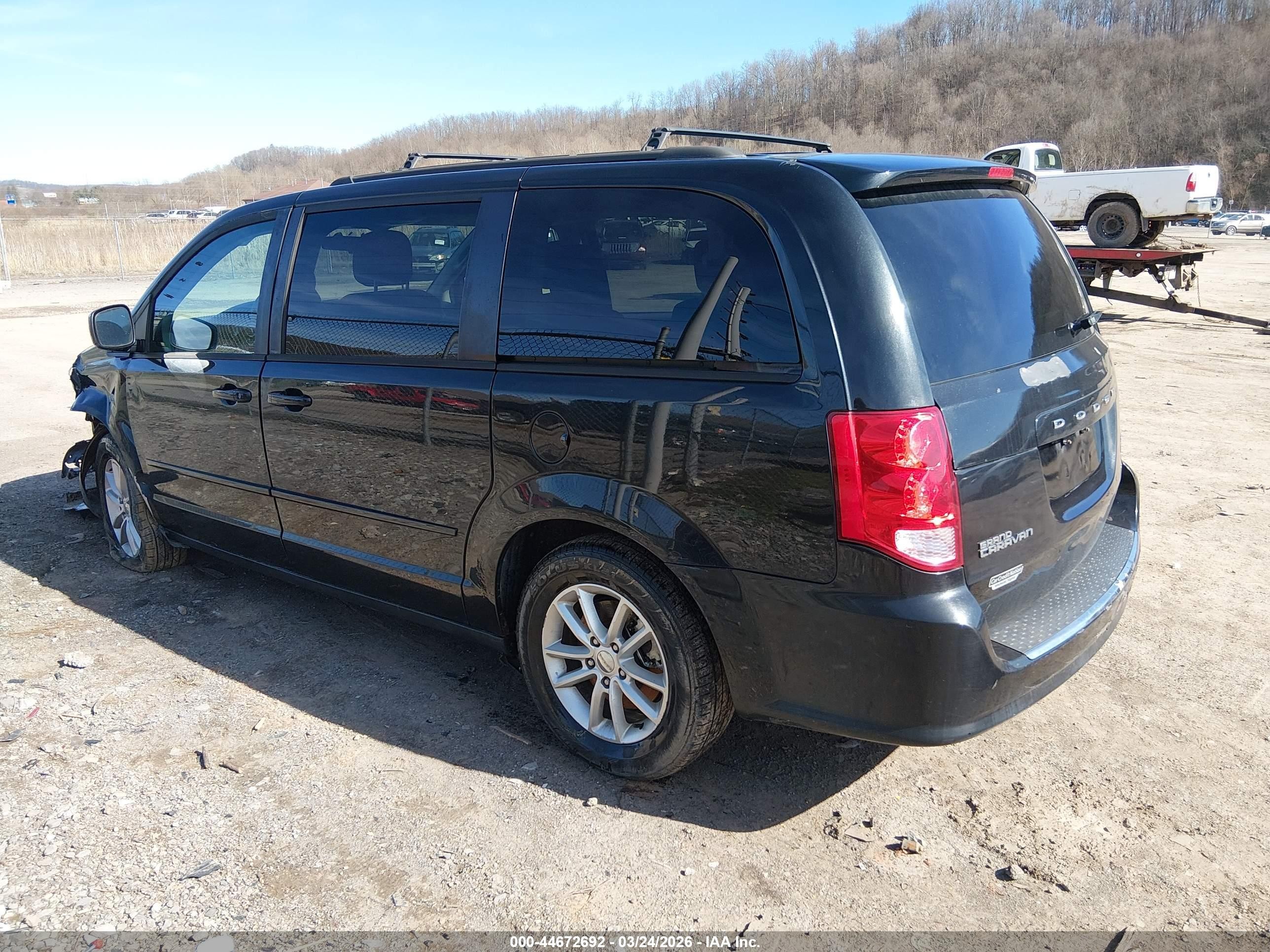 2014 Dodge Grand Caravan Sxt Черный vin: 2C4RDGCG8ER122776