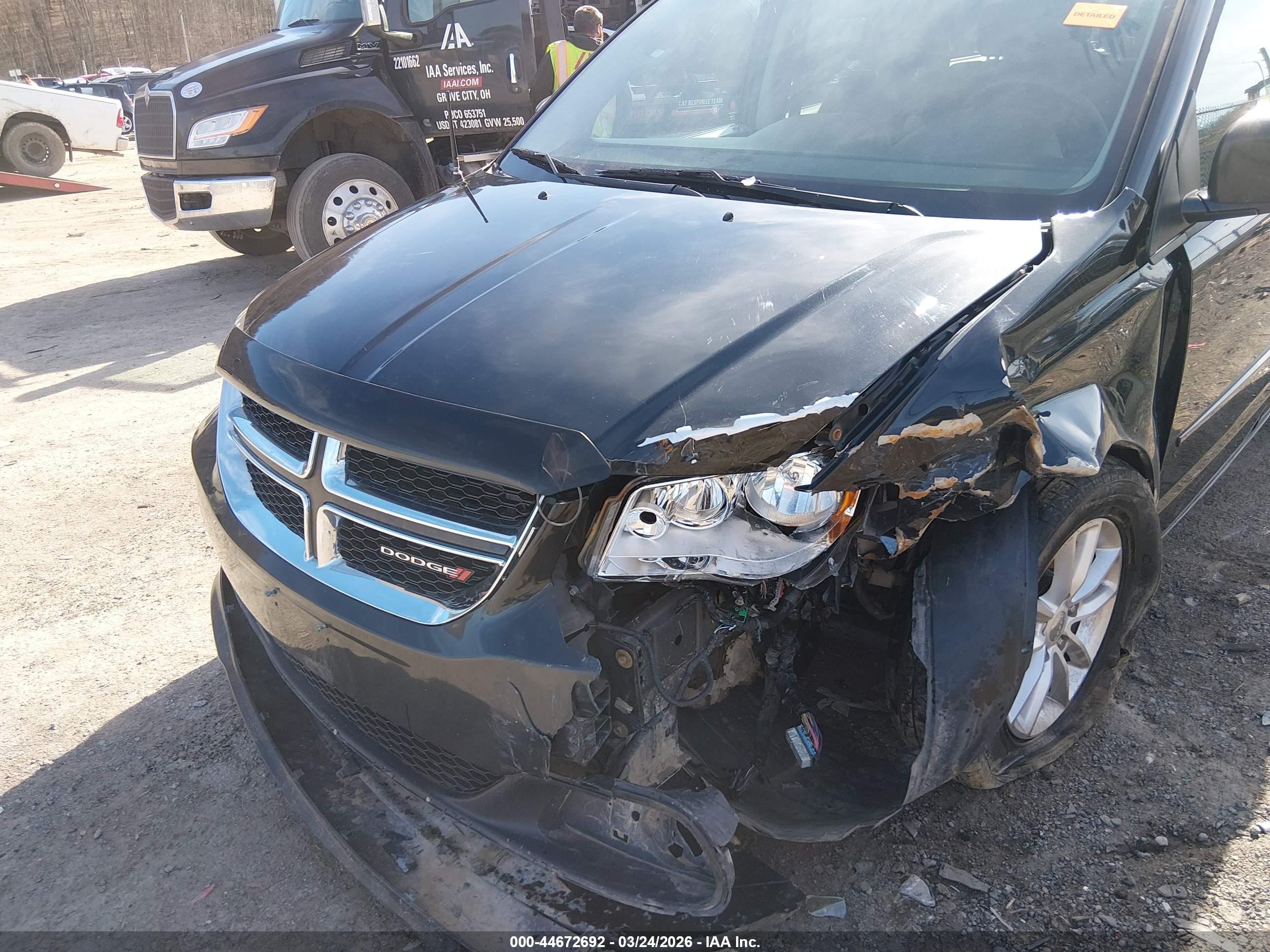 2014 Dodge Grand Caravan Sxt Черный vin: 2C4RDGCG8ER122776