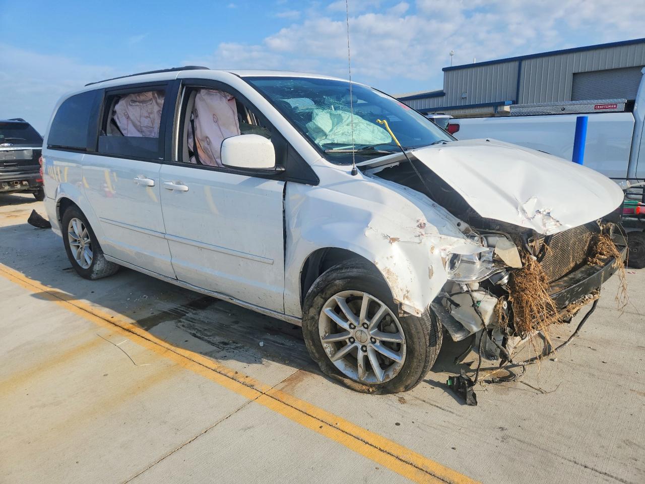 2014 Dodge Grand Caravan Sxt Белый vin: 2C4RDGCG8ER173002
