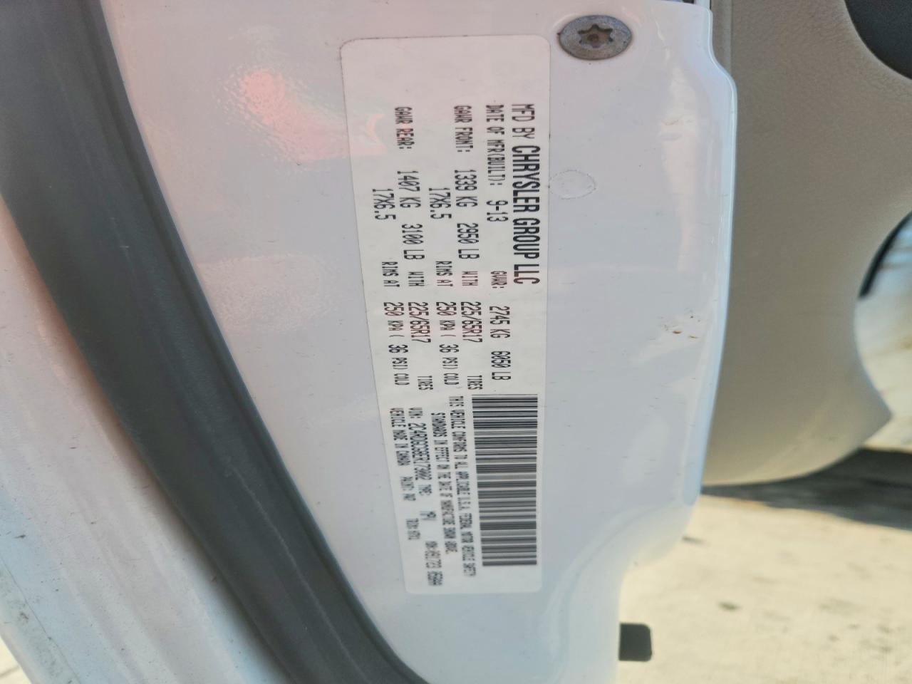 2014 Dodge Grand Caravan Sxt Белый vin: 2C4RDGCG8ER173002
