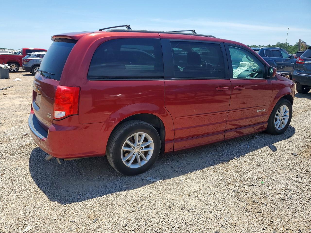 2014 Dodge Grand Caravan Sxt Burgundy vin: 2C4RDGCG8ER253562