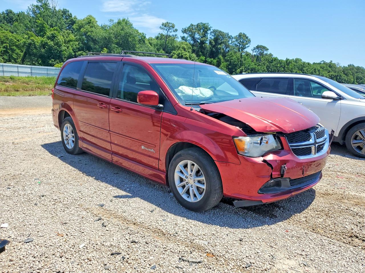 2014 Dodge Grand Caravan Sxt Burgundy vin: 2C4RDGCG8ER253562